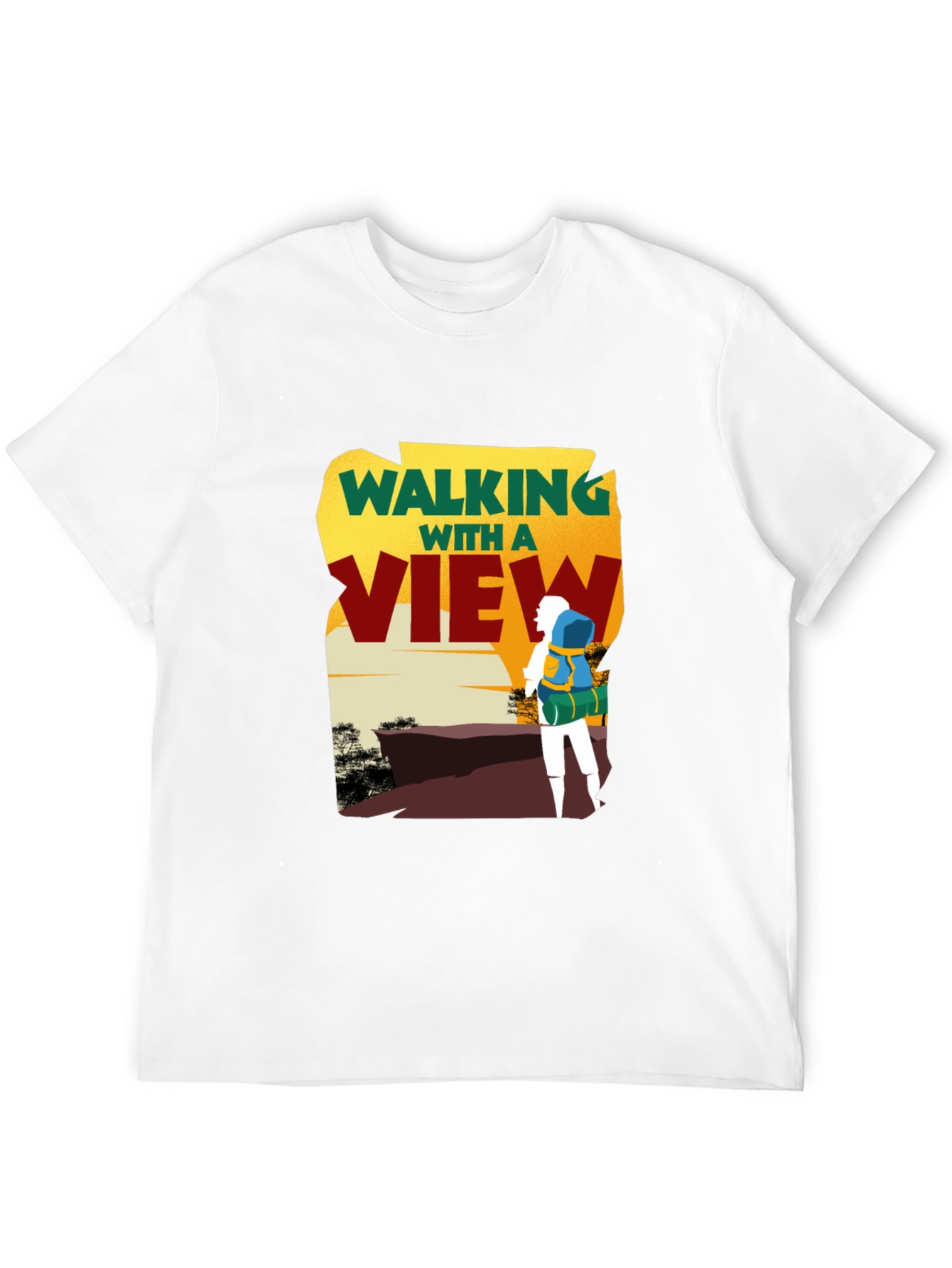 Walking with a View Graphic T-Shirt - Adventure Tee