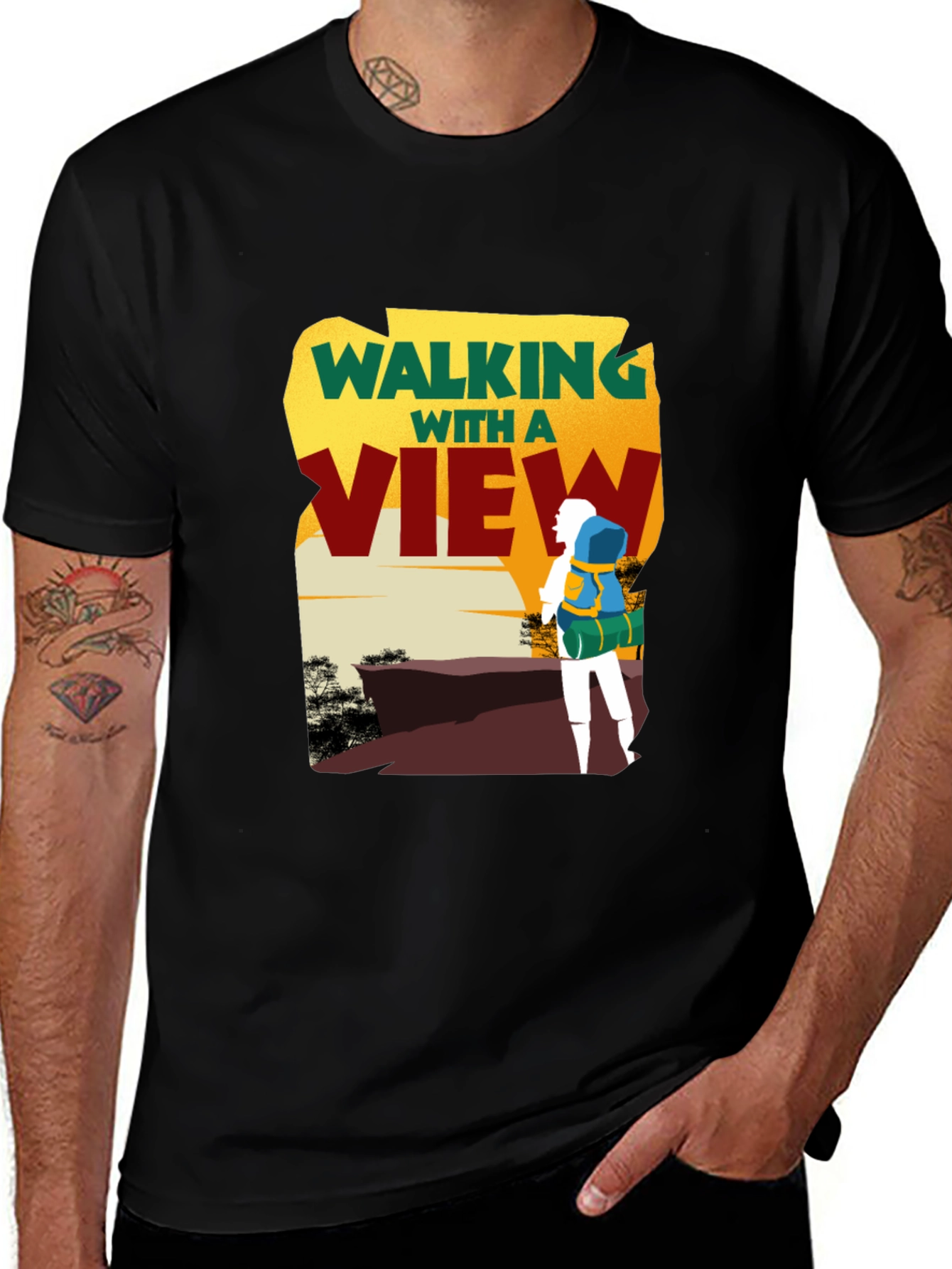 Walking with a View Graphic T-Shirt - Adventure Tee