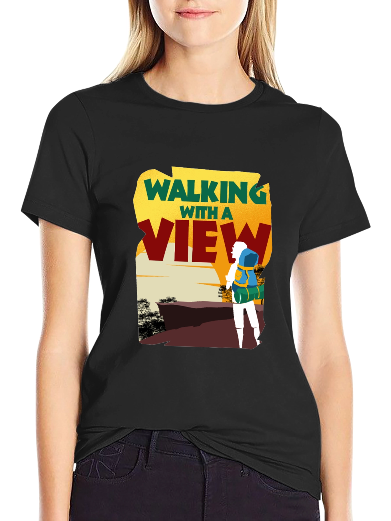 Walking with a View Graphic T-Shirt - Adventure Tee
