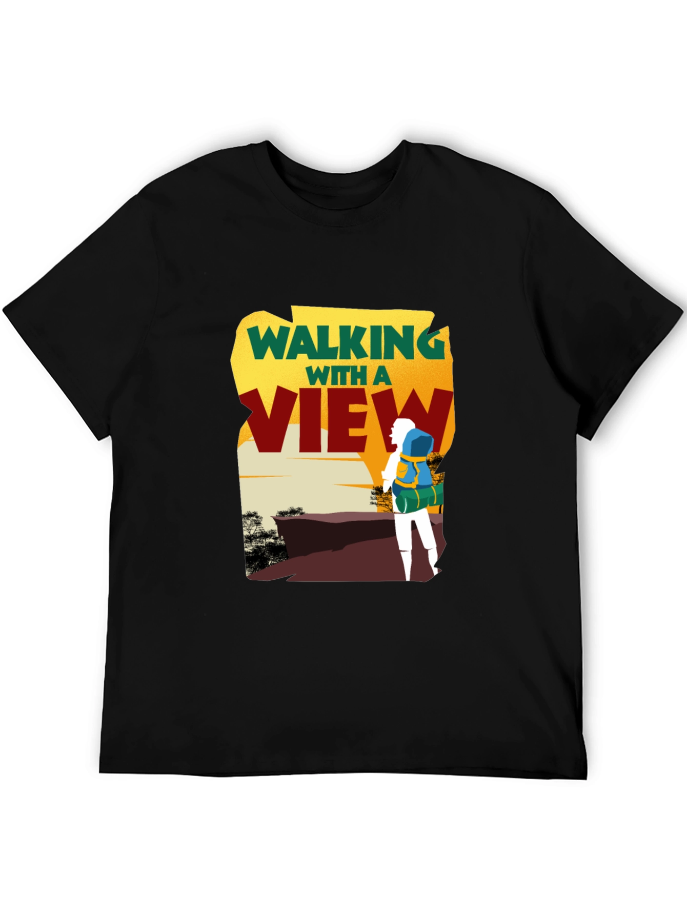 Walking with a View Graphic T-Shirt - Adventure Tee