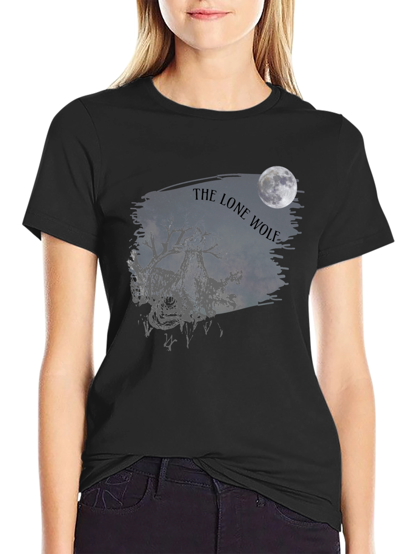 The Lone Wolf Graphic Tee - Dark Moon Design