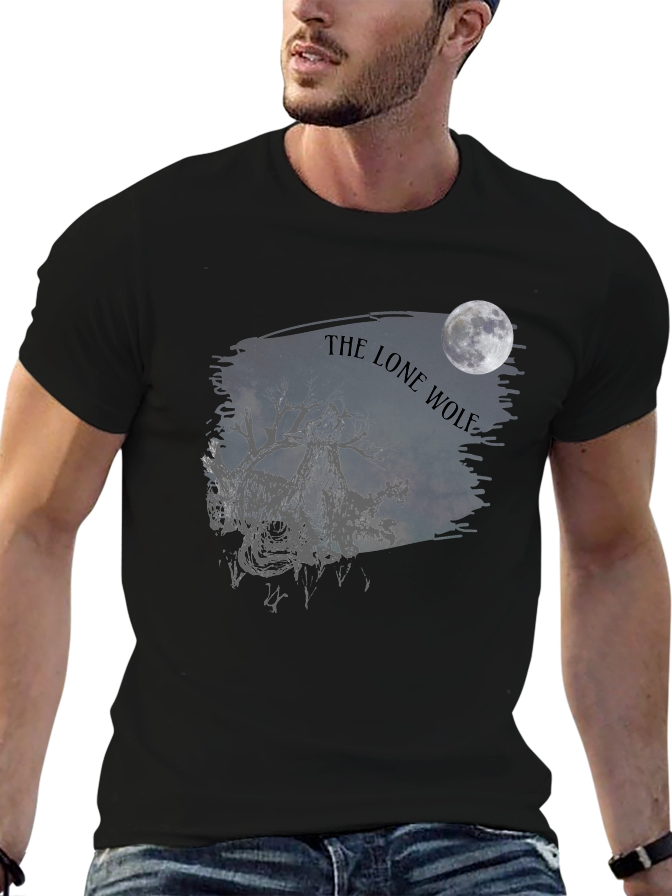 The Lone Wolf Graphic Tee - Dark Moon Design