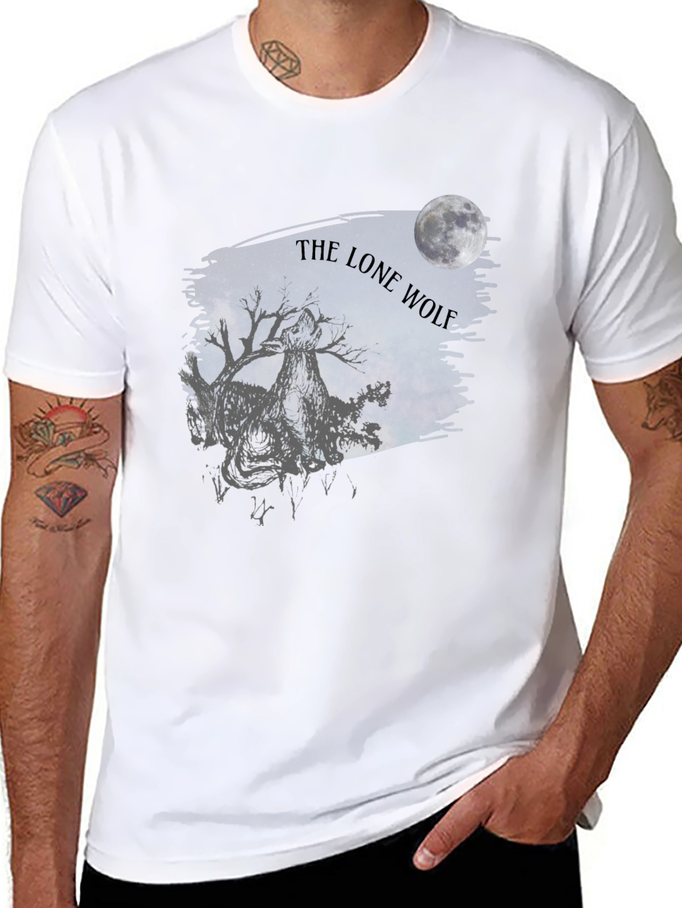 The Lone Wolf Graphic Tee - Dark Moon Design
