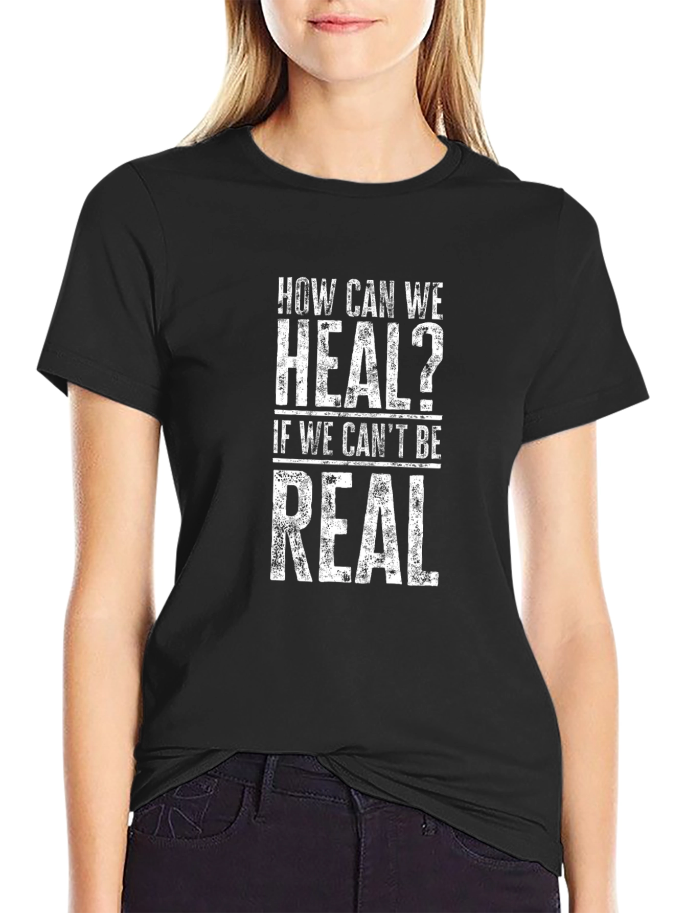 How Can We Heal? Black Graphic T-Shirt