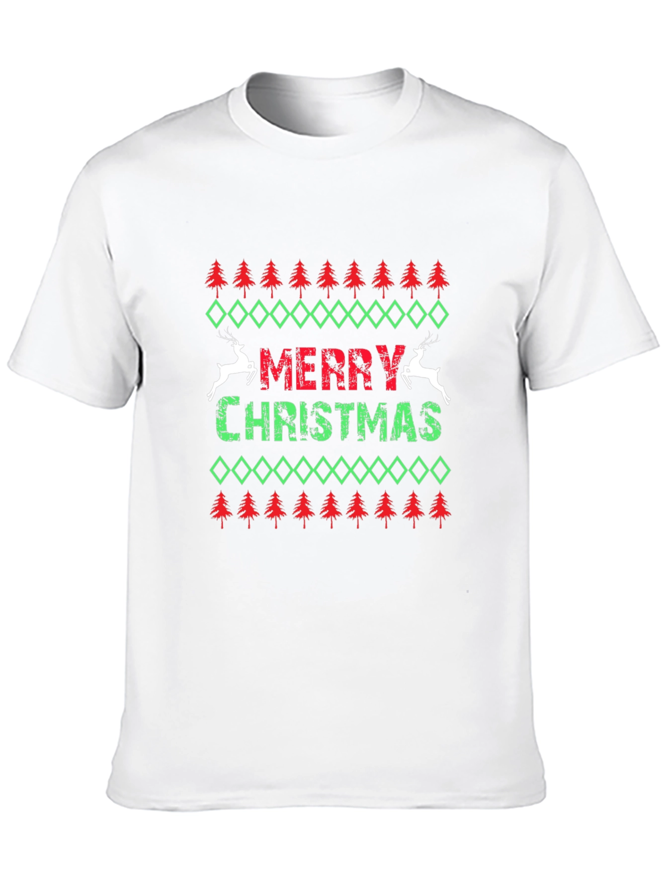 Merry Christmas Patterned Tee