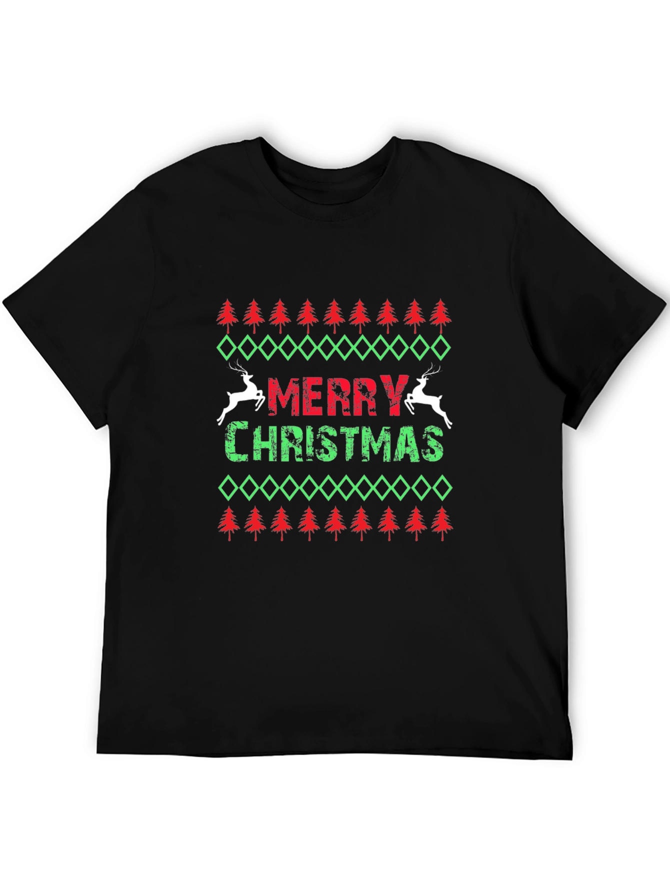 Merry Christmas Patterned Tee
