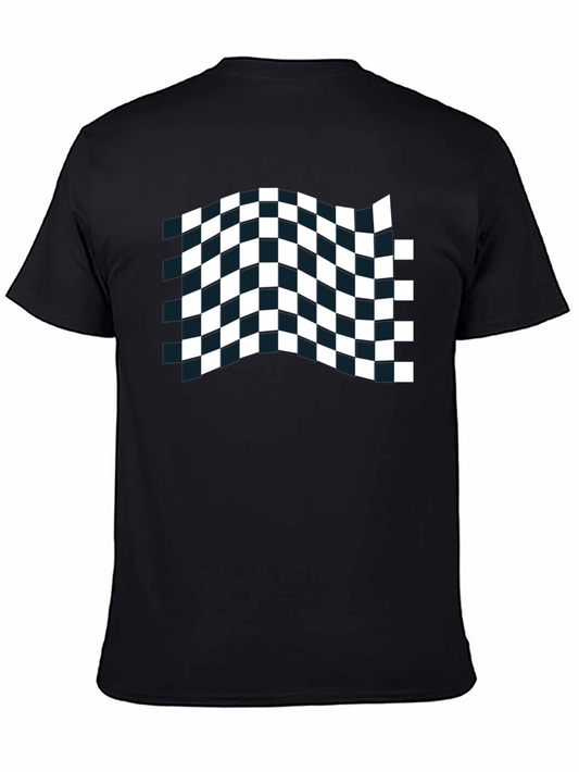Checkered Flag Black T-Shirt