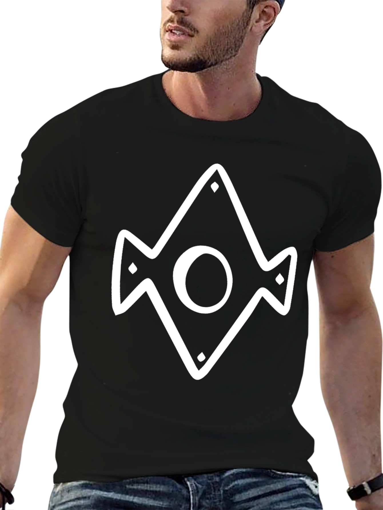 Geometric Diamond Circle Graphic Tee
