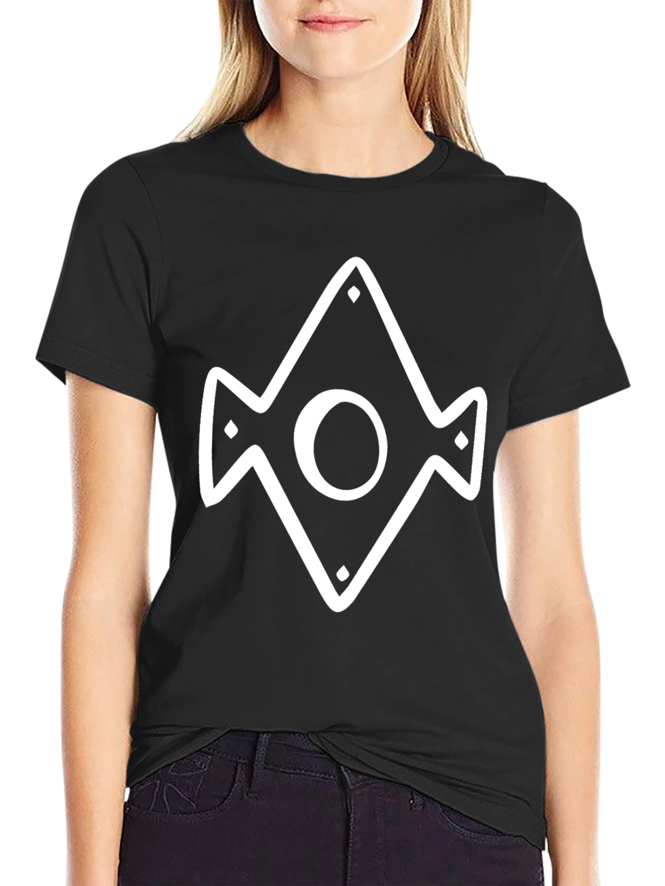 Geometric Diamond Circle Graphic Tee