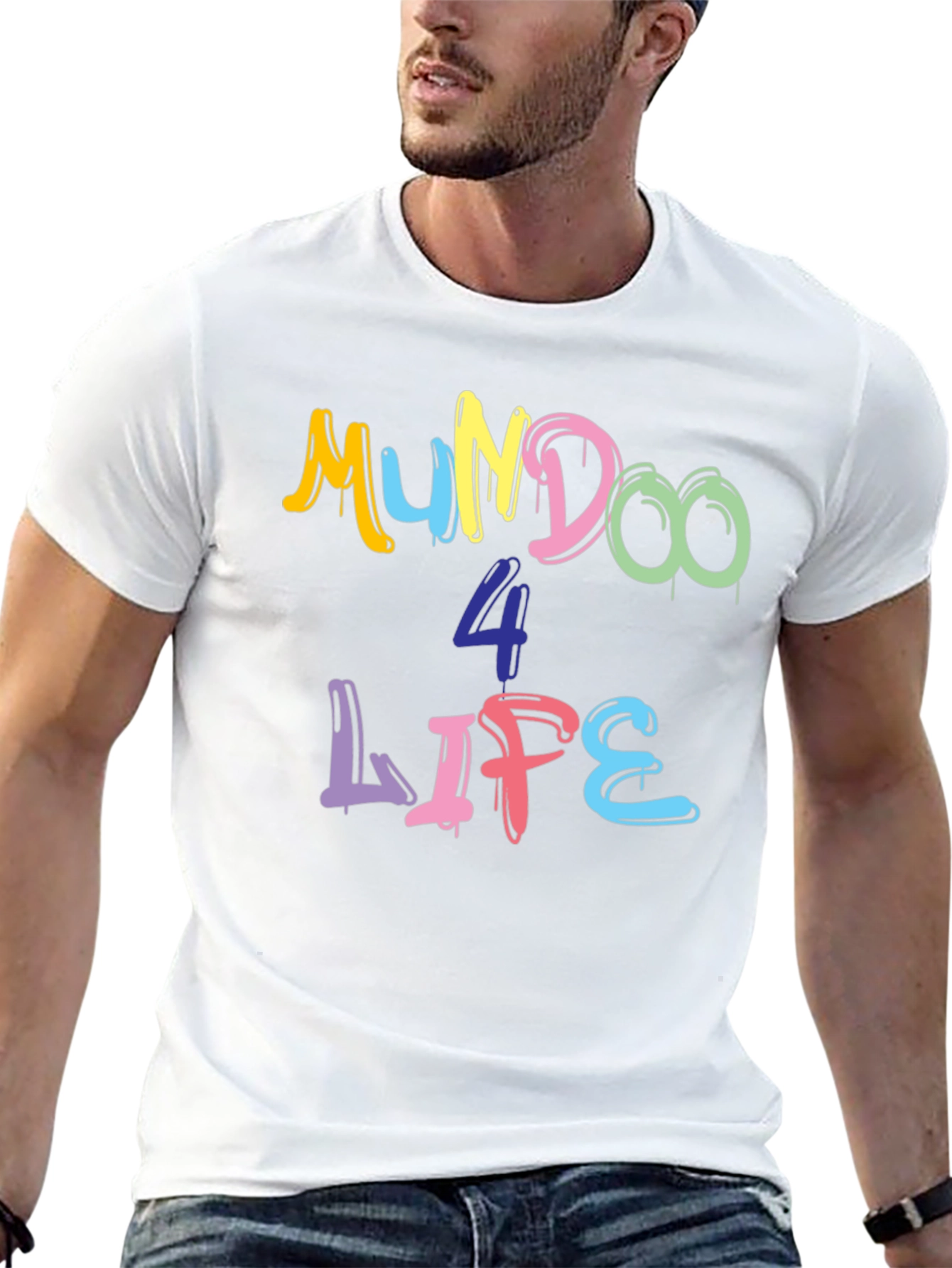 Mundoo 4 Life Black T-Shirt