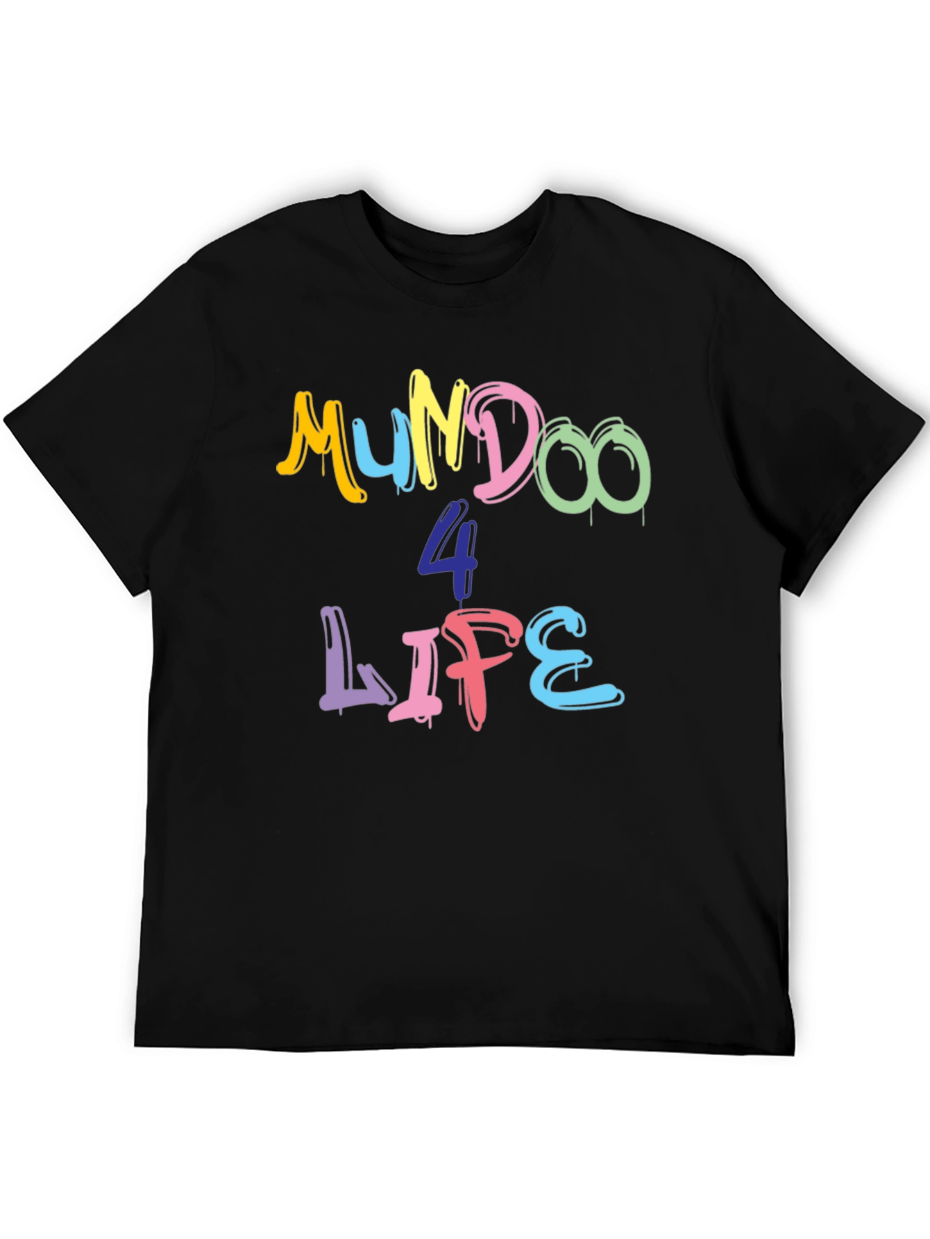 Mundoo 4 Life Black T-Shirt