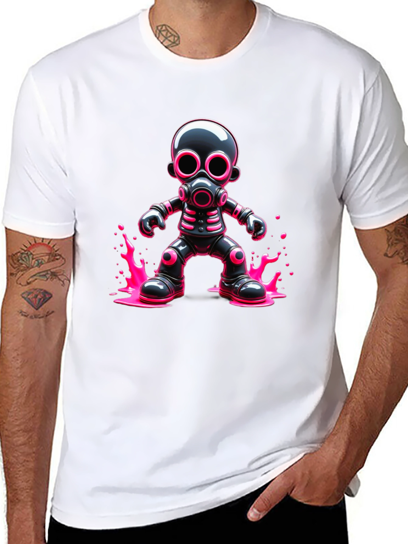 Cyberpunk Gas Mask T-Shirt - Bold Graphic Tee