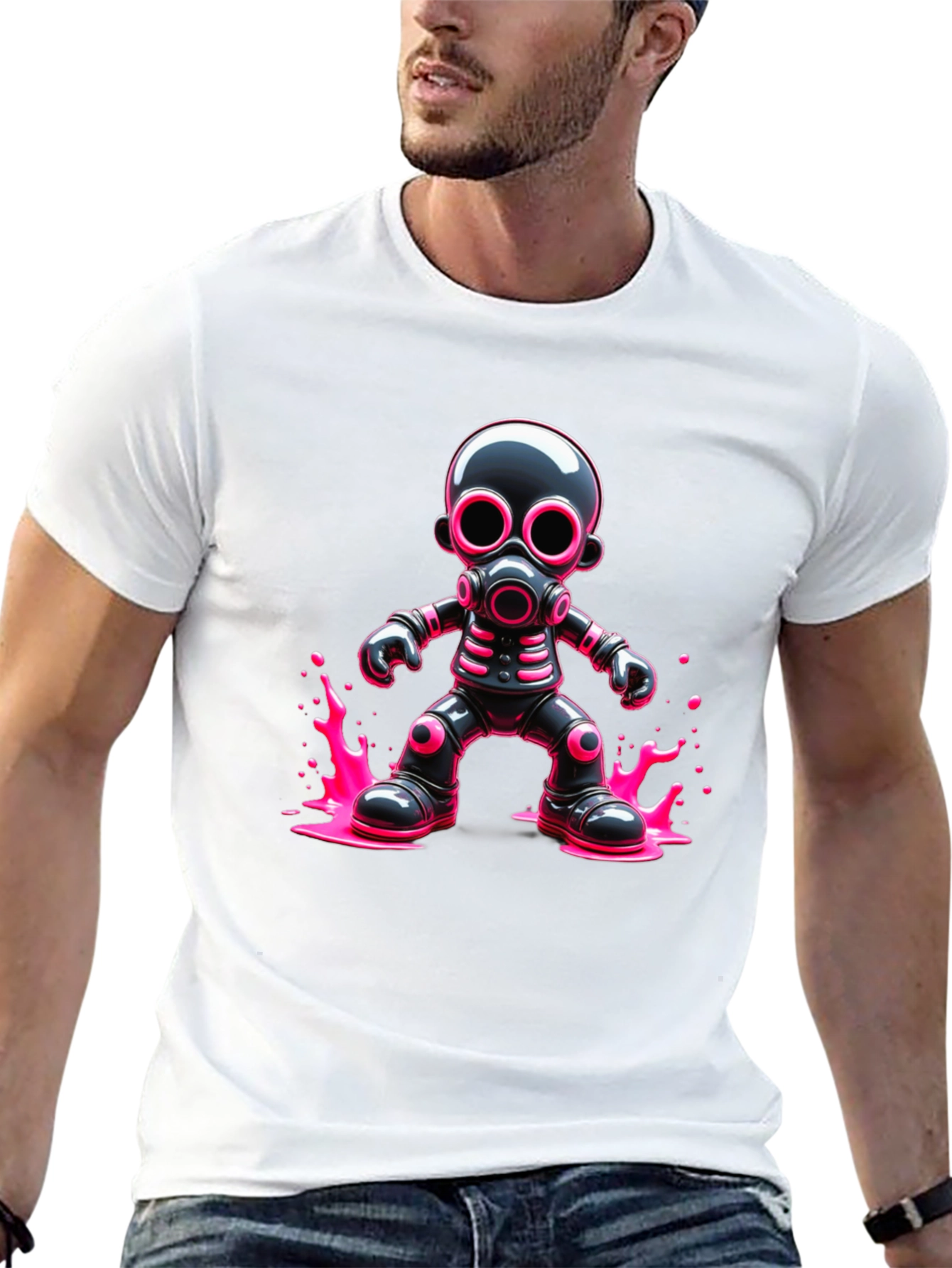 Cyberpunk Gas Mask T-Shirt - Bold Graphic Tee