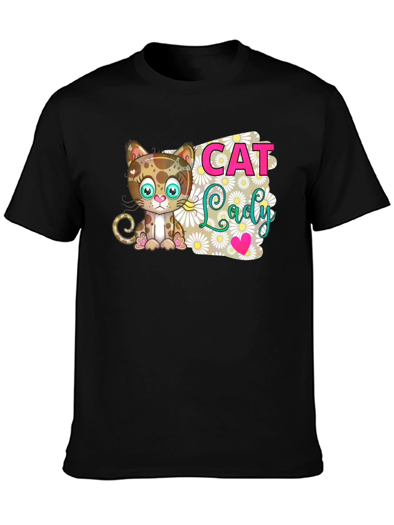 Cat Lady Graphic T-Shirt - Soft Cotton Tee