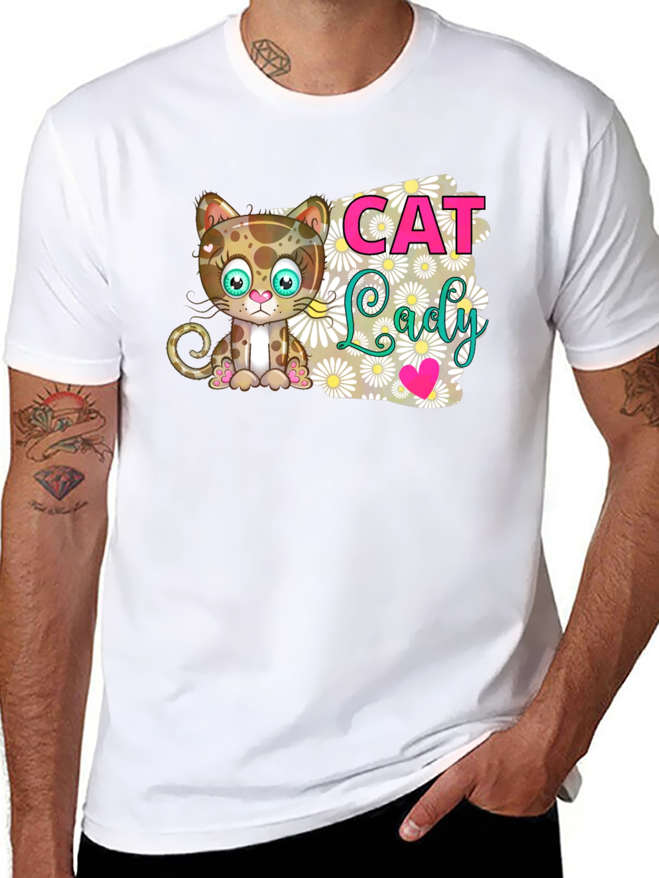 Cat Lady Graphic T-Shirt - Soft Cotton Tee