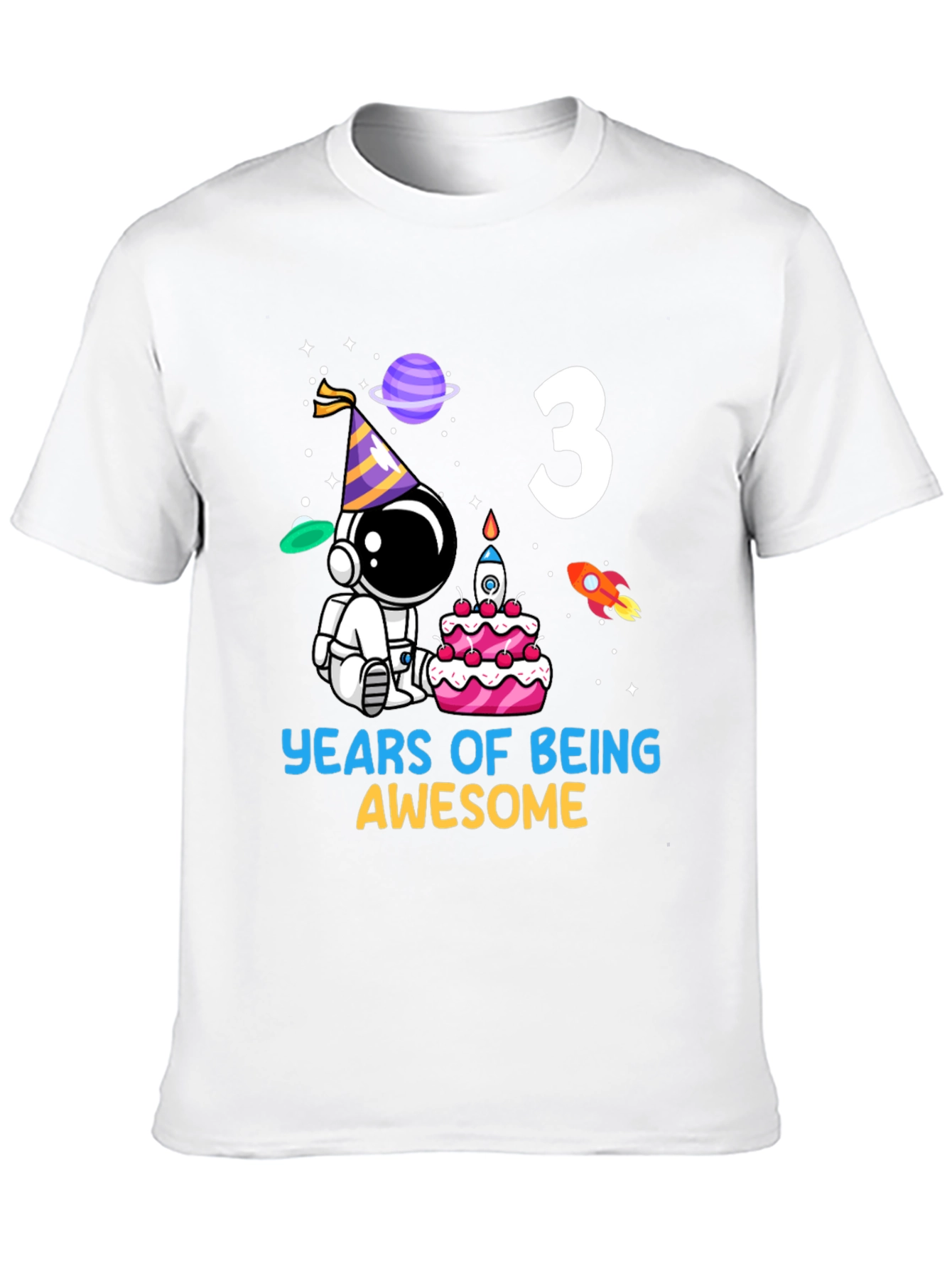 3rd Birthday Astronaut T-Shirt