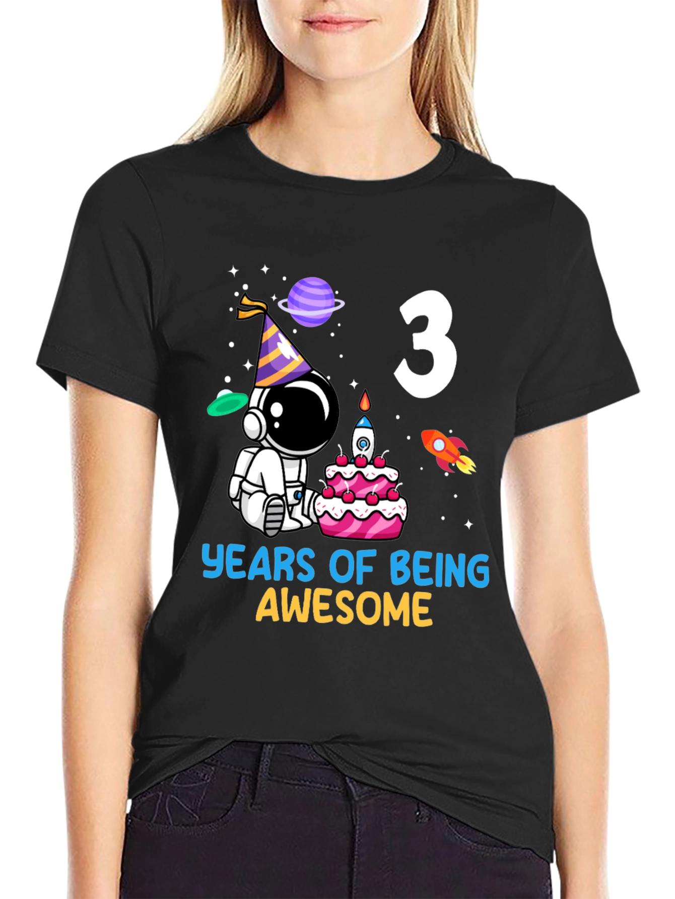 3rd Birthday Astronaut T-Shirt