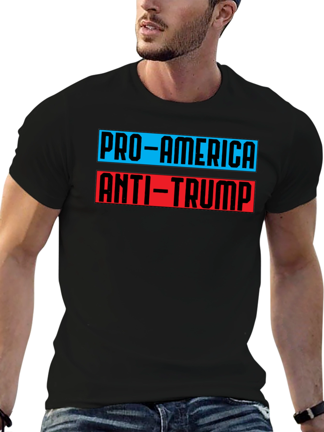 Pro-America Anti-Trump Graphic Tee