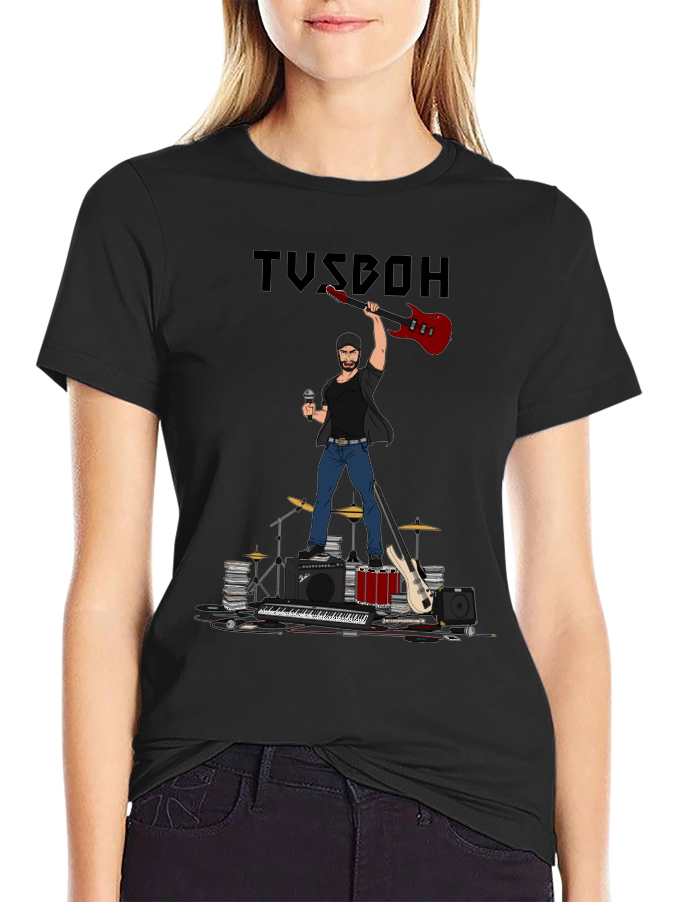 Musician Graphic Tee - Rock Star T-Shirt