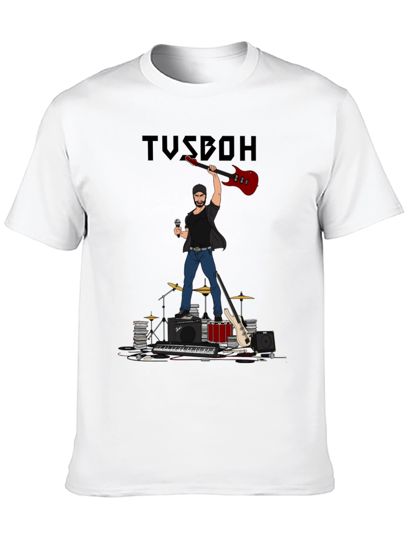 Musician Graphic Tee - Rock Star T-Shirt