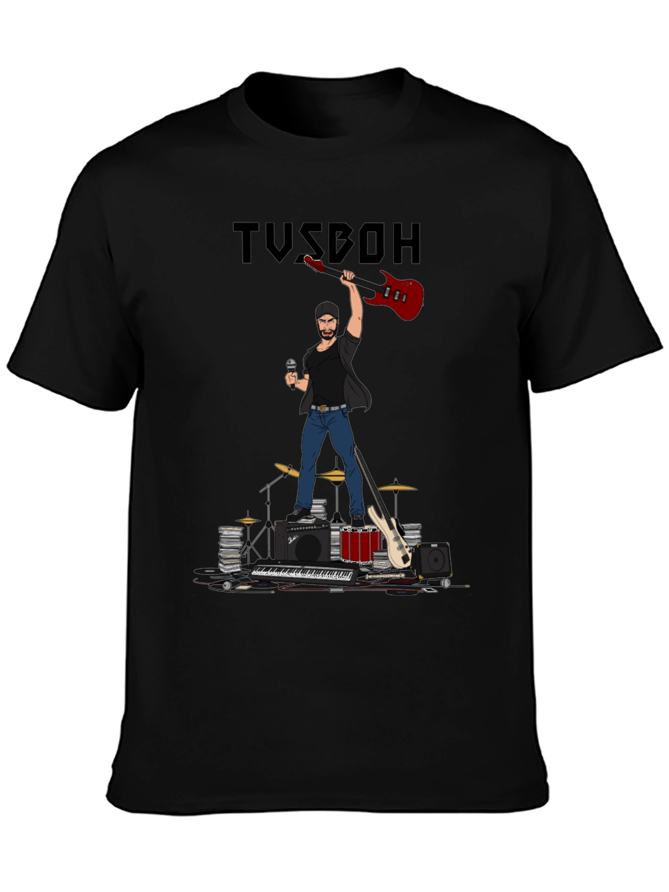Musician Graphic Tee - Rock Star T-Shirt