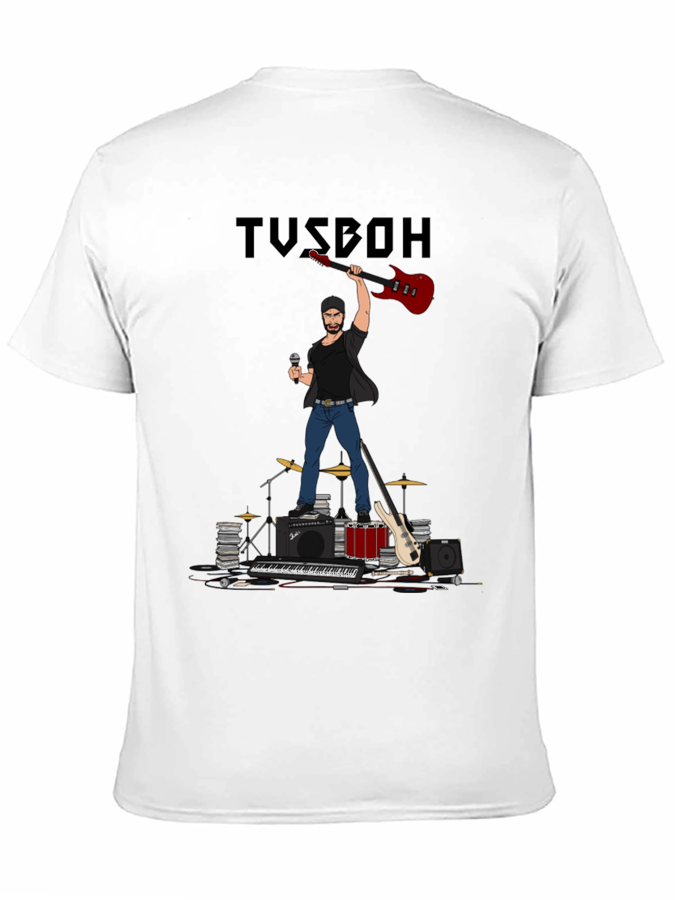 Musician Graphic Tee - Rock Star T-Shirt