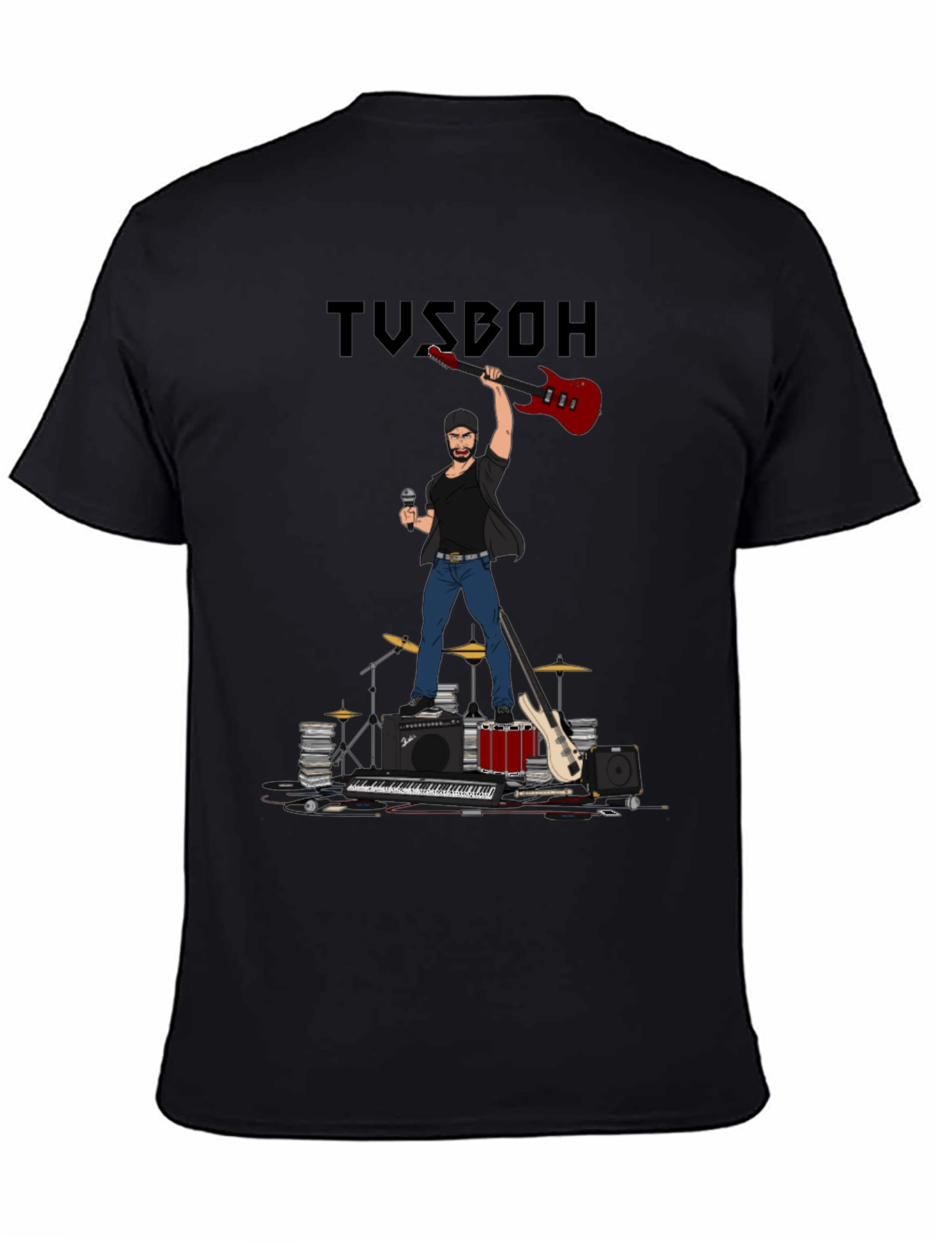 Musician Graphic Tee - Rock Star T-Shirt