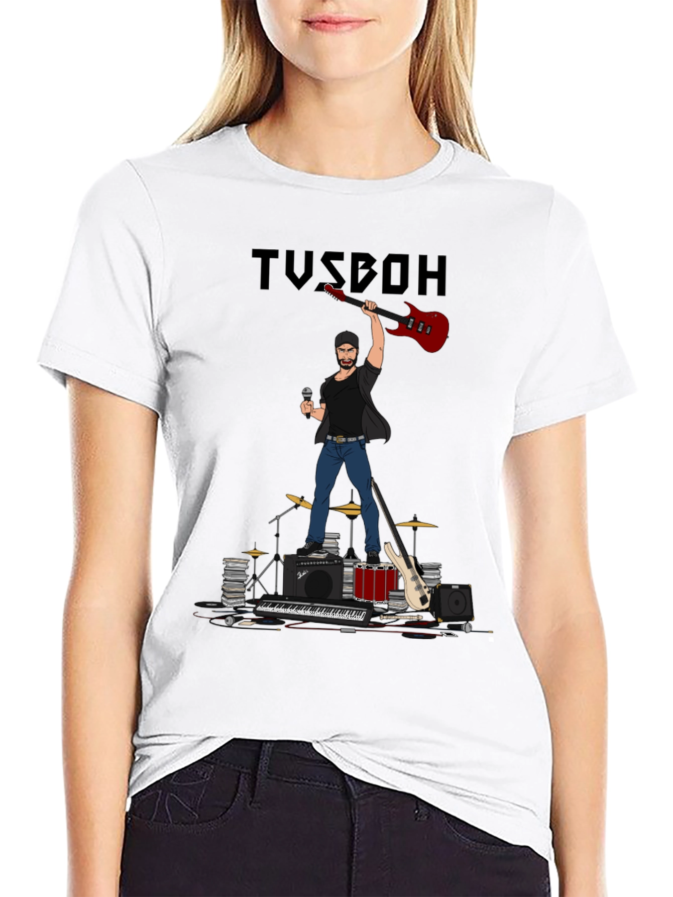 Musician Graphic Tee - Rock Star T-Shirt