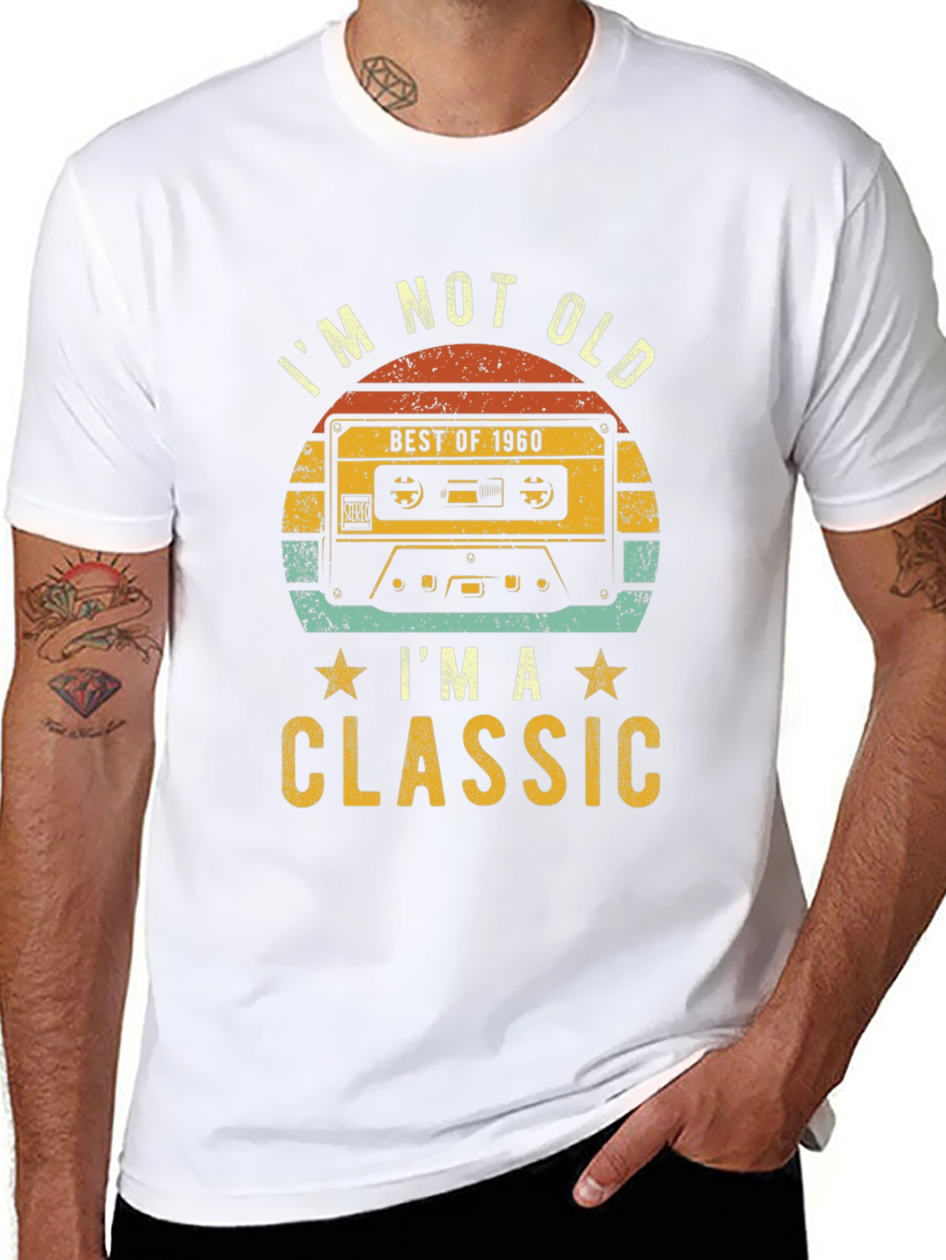 Retro 1960 Cassette Graphic T-Shirt