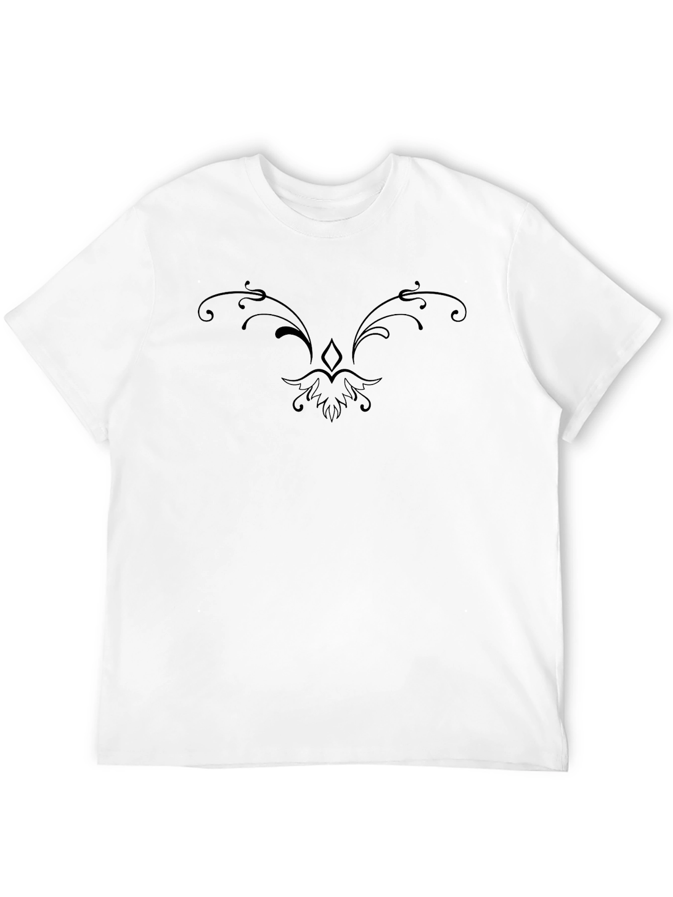 Elegant Black Graphic Tee for Men