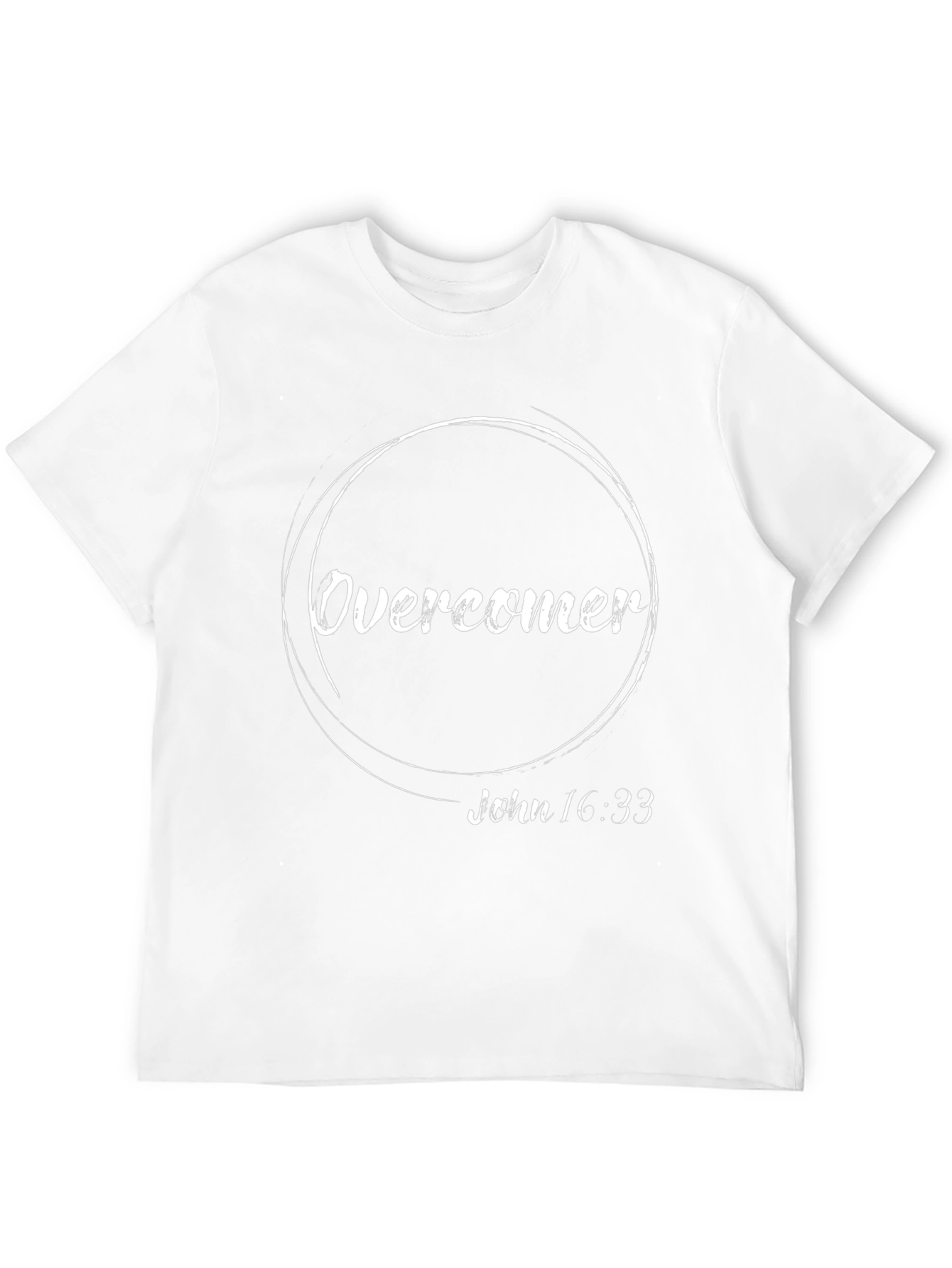 Overcomer T-Shirt - John 16:33 - Christian Apparel