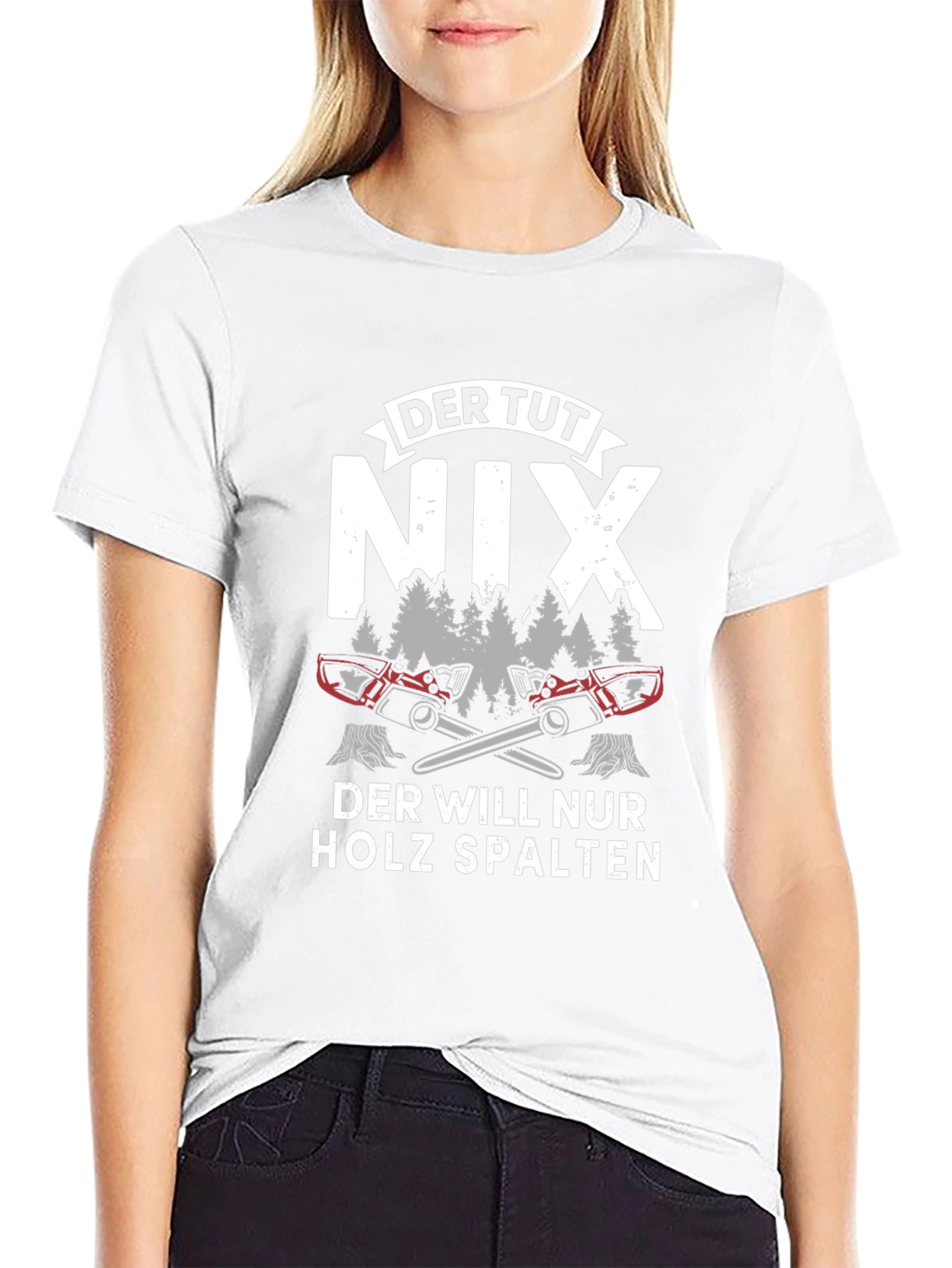 Der Tut Nix Holz Spalten Graphic T-Shirt