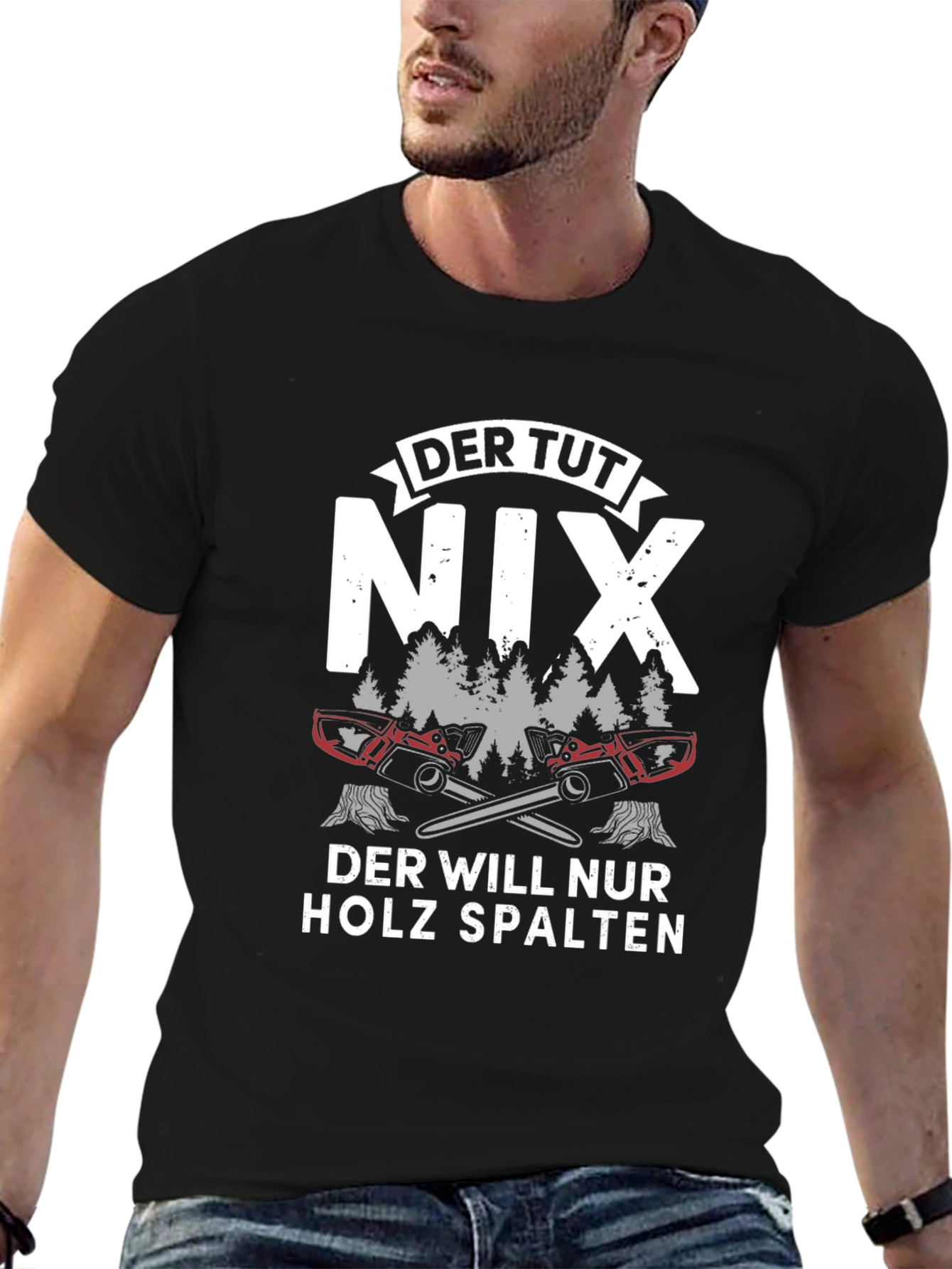 Der Tut Nix Holz Spalten Graphic T-Shirt