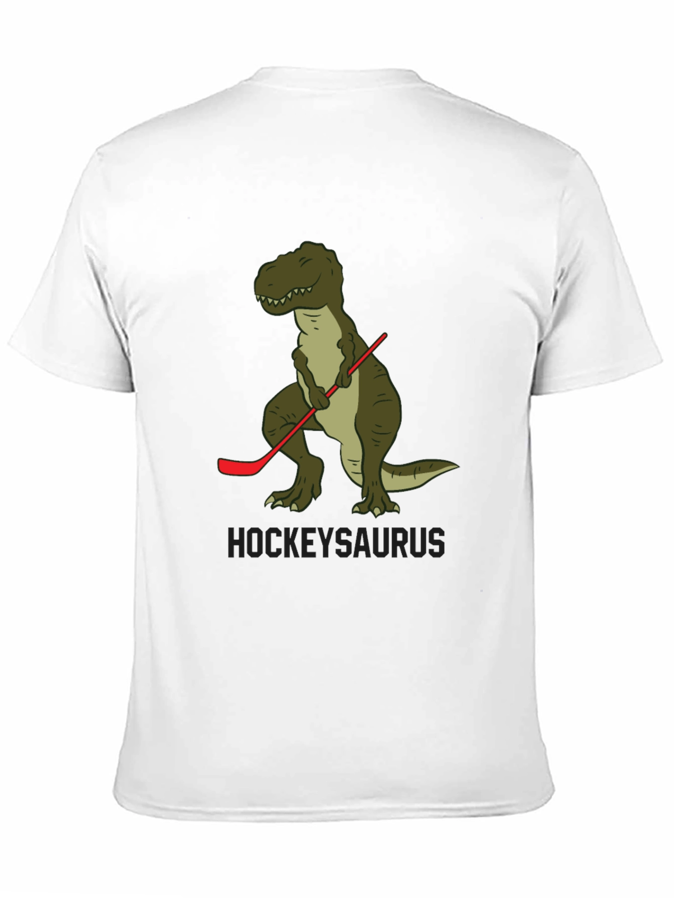 Hockey T-Rex Mens Black T-Shirt