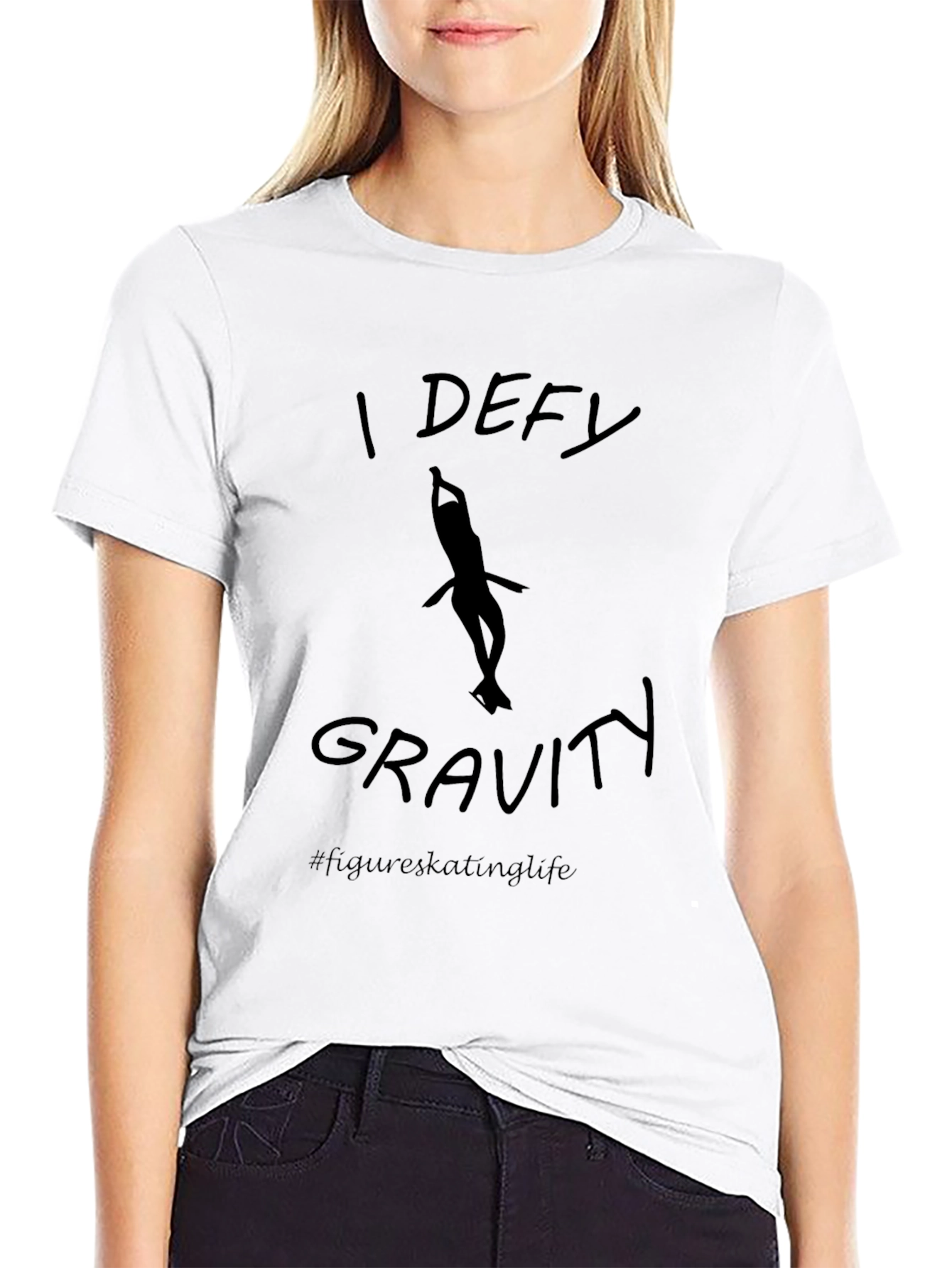 I Defy Gravity Figure Skating T-Shirt