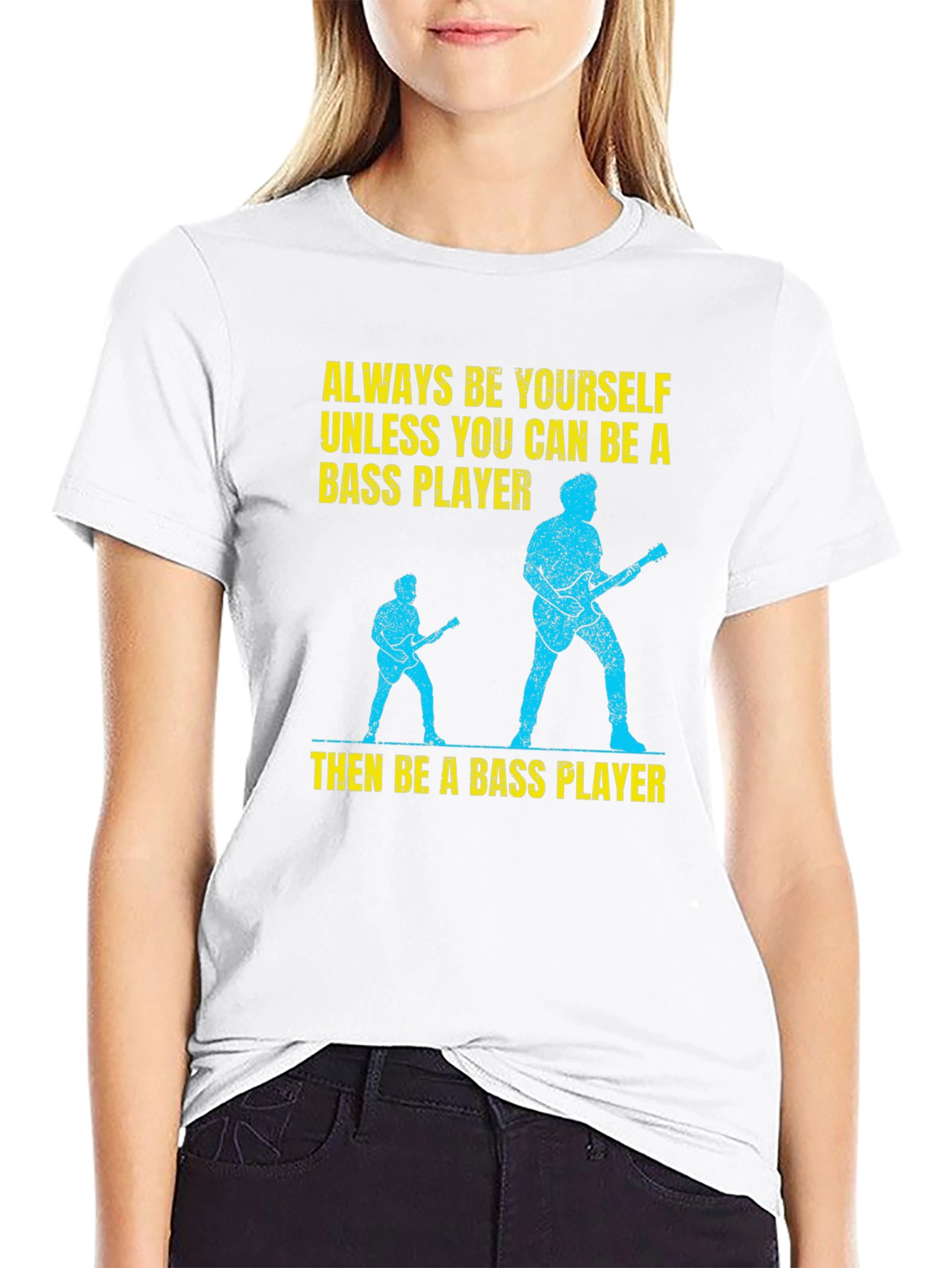 Bass Player Graphic Tee - Music Lovers T-Shirt
