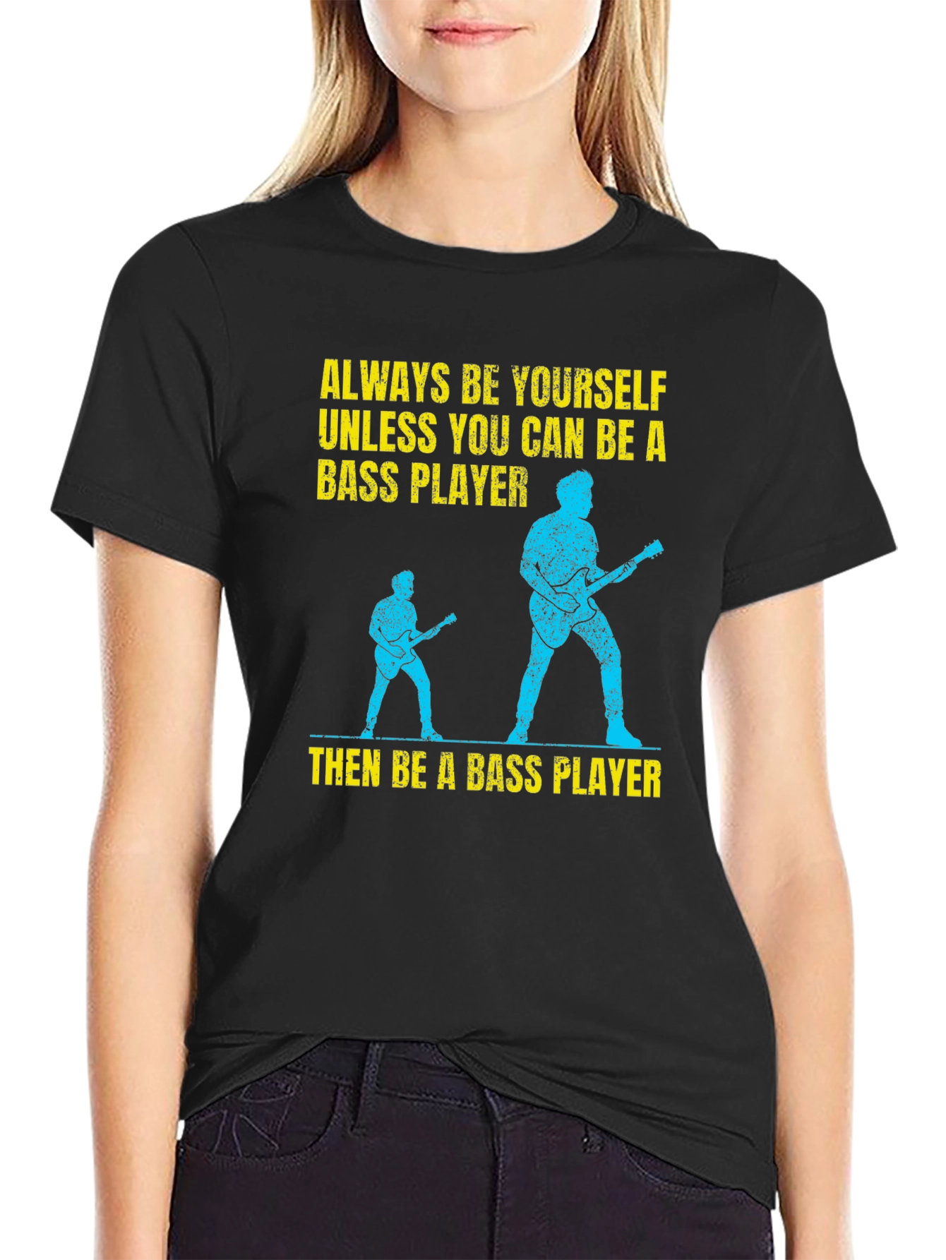 Bass Player Graphic Tee - Music Lovers T-Shirt