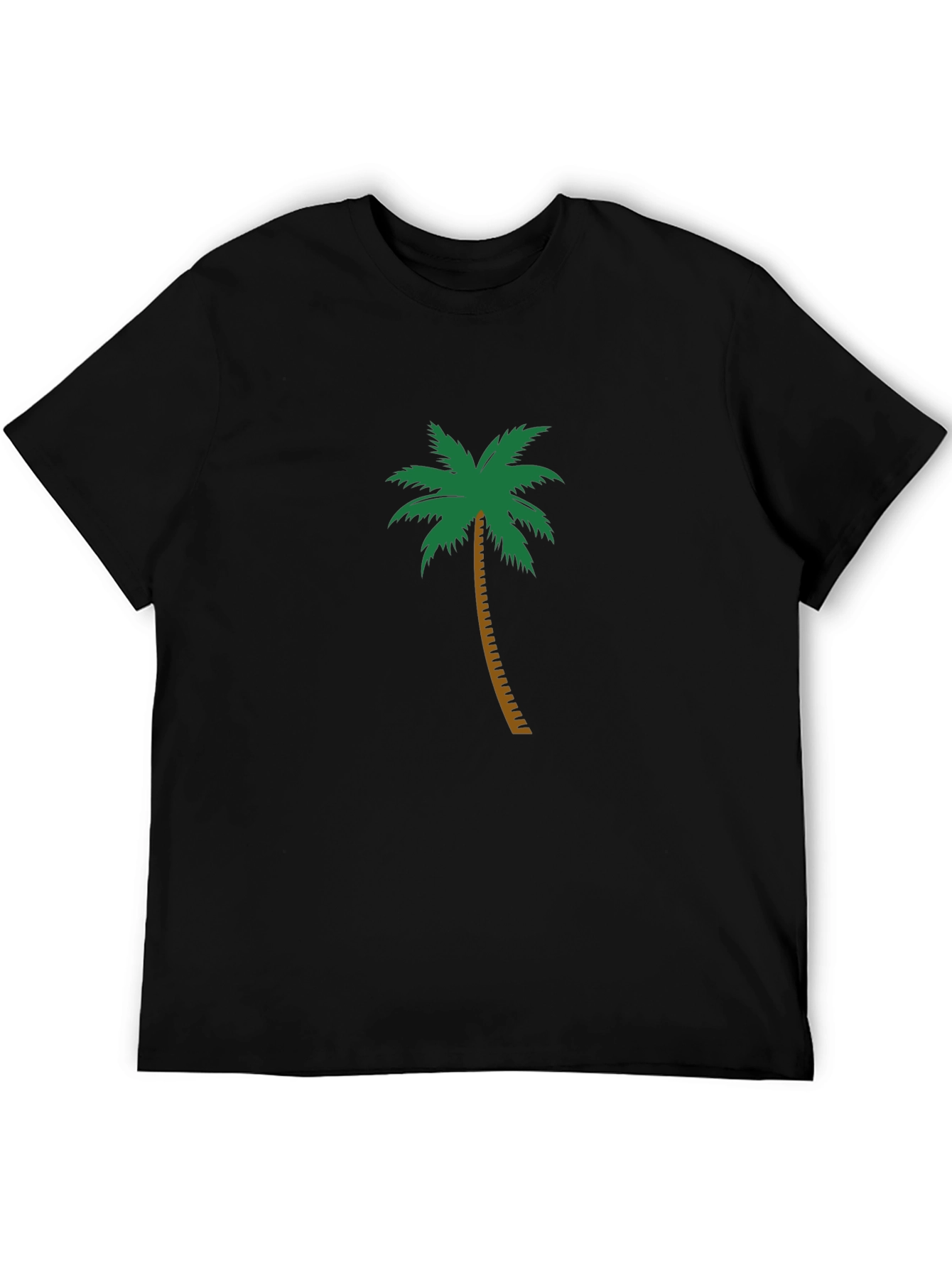 Tropical Palm Tree Black T-Shirt