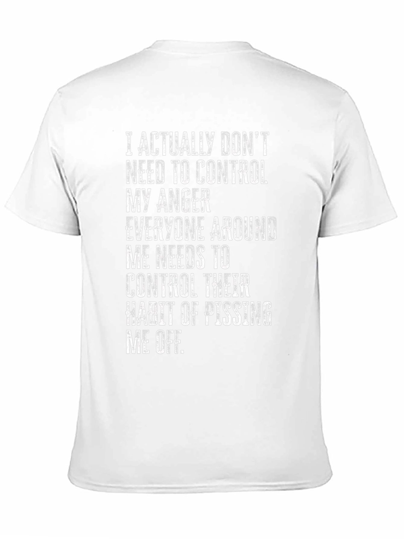 Funny Graphic T-Shirt: Control Your Anger