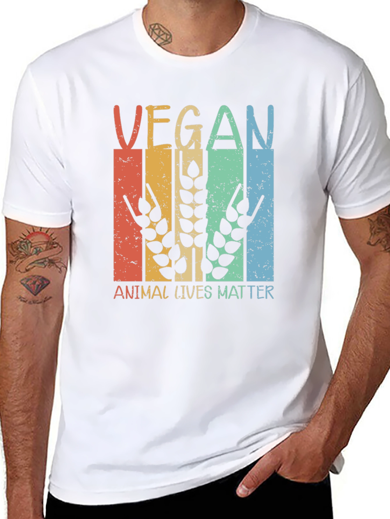 Vegan Animal Lives Matter Graphic Tee