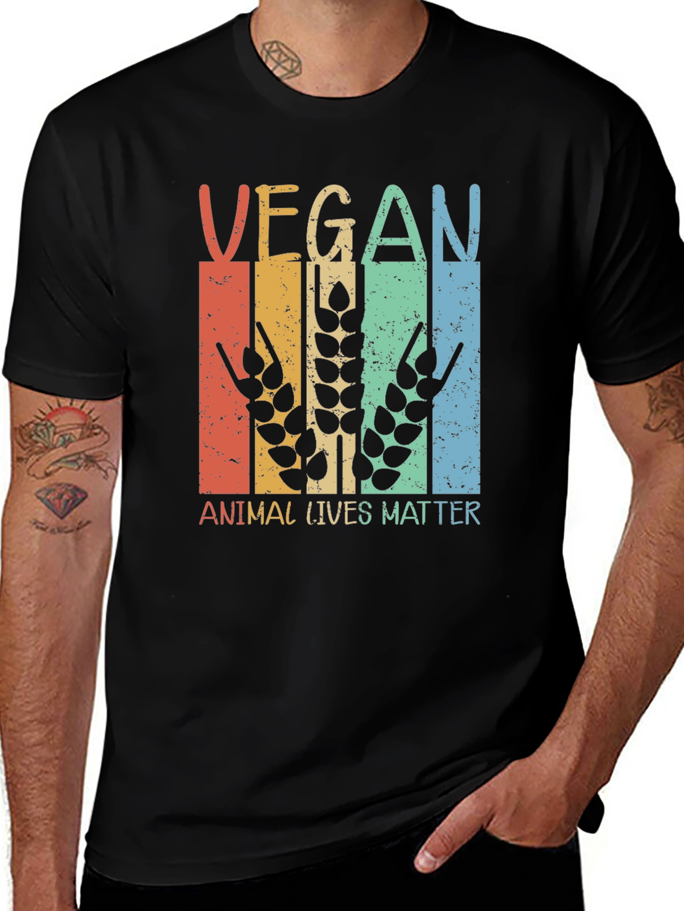 Vegan Animal Lives Matter Graphic Tee