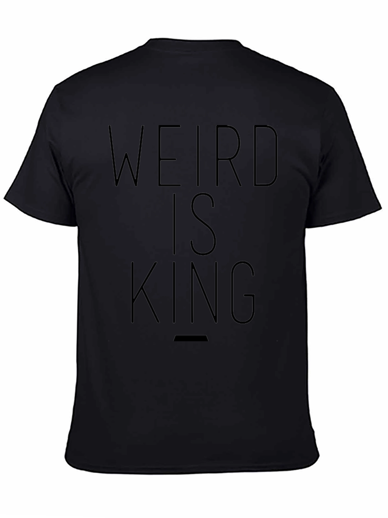 Weird is King Graphic Tee - Black