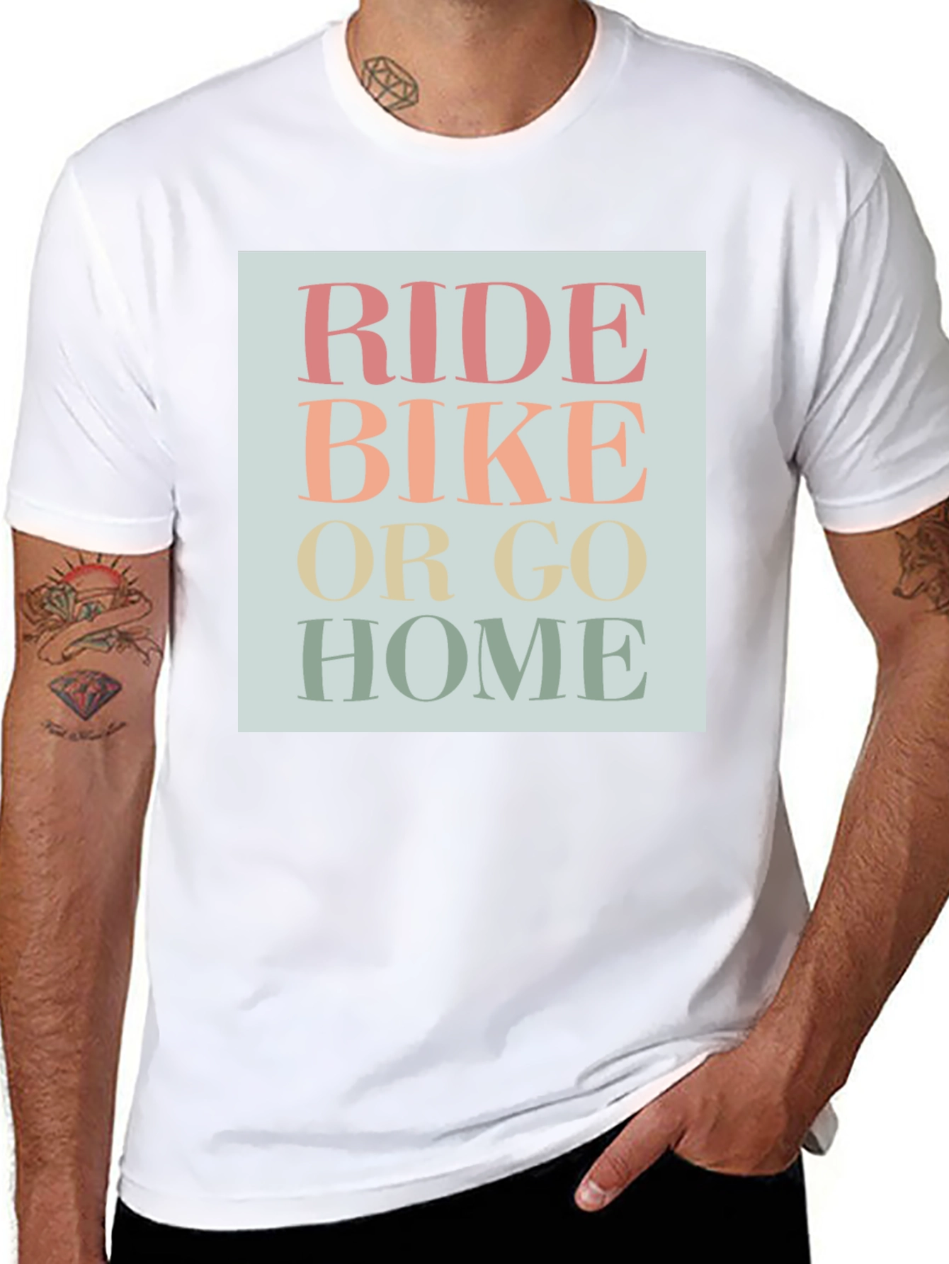 Ride Bike Or Go Home Graphic Tee