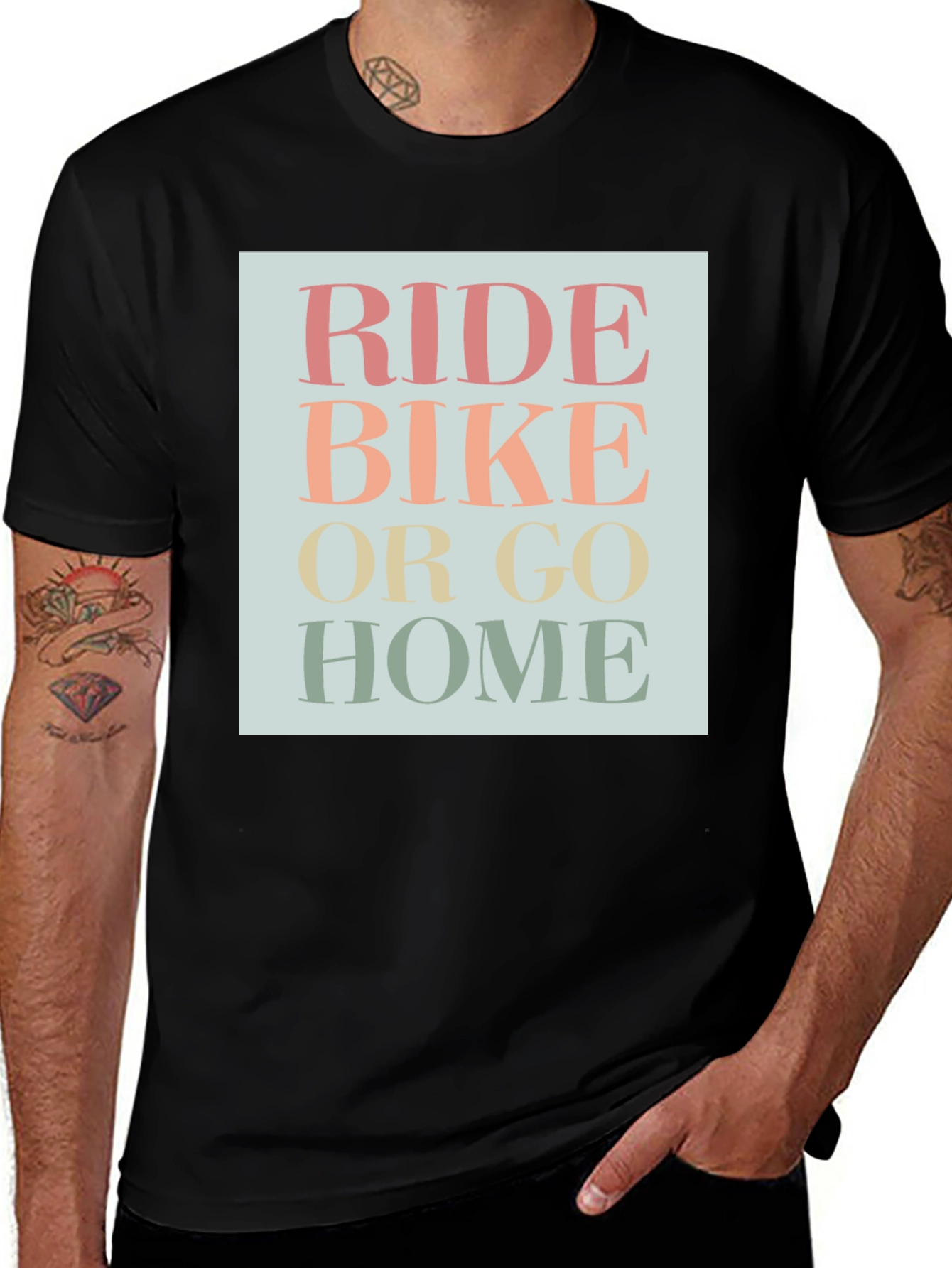 Ride Bike Or Go Home Graphic Tee