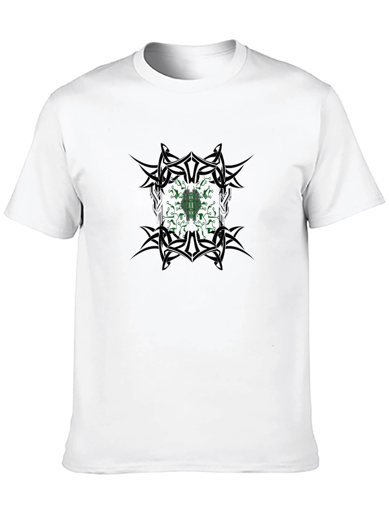 Cyber Brain Tee - Tribal Edge Black T-Shirt