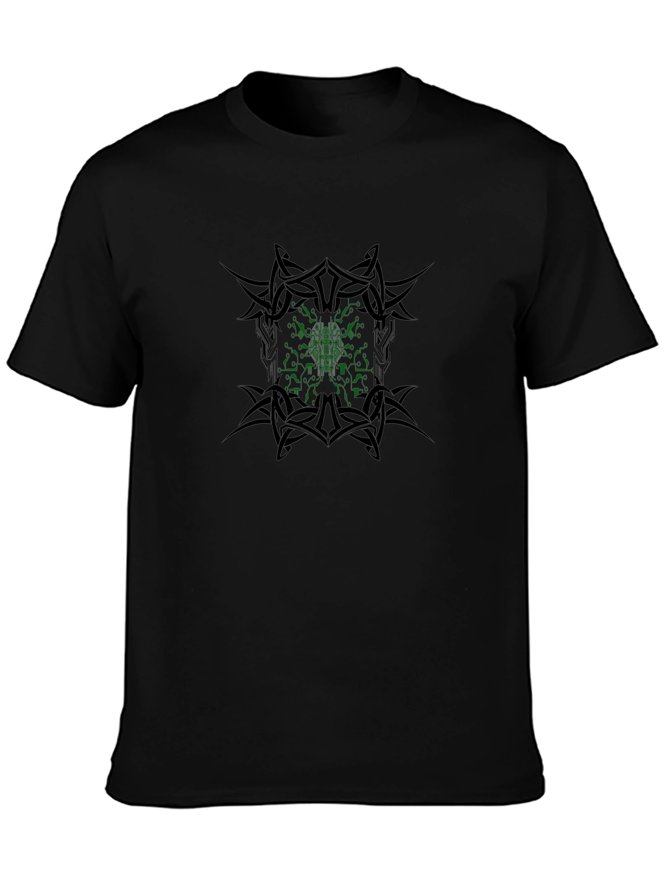 Cyber Brain Tee - Tribal Edge Black T-Shirt