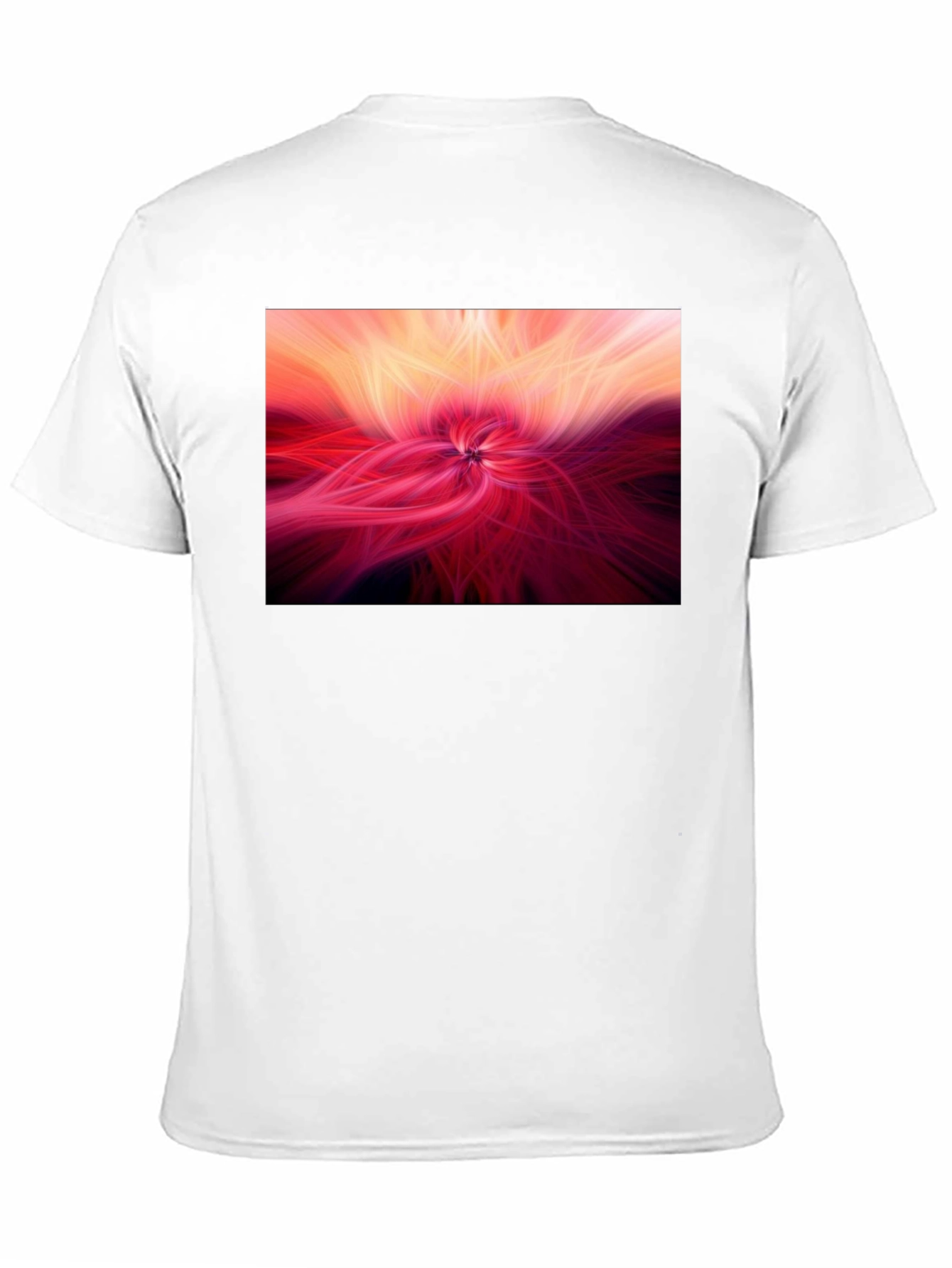 Abstract Swirl Graphic Tee - Modern Black T-Shirt