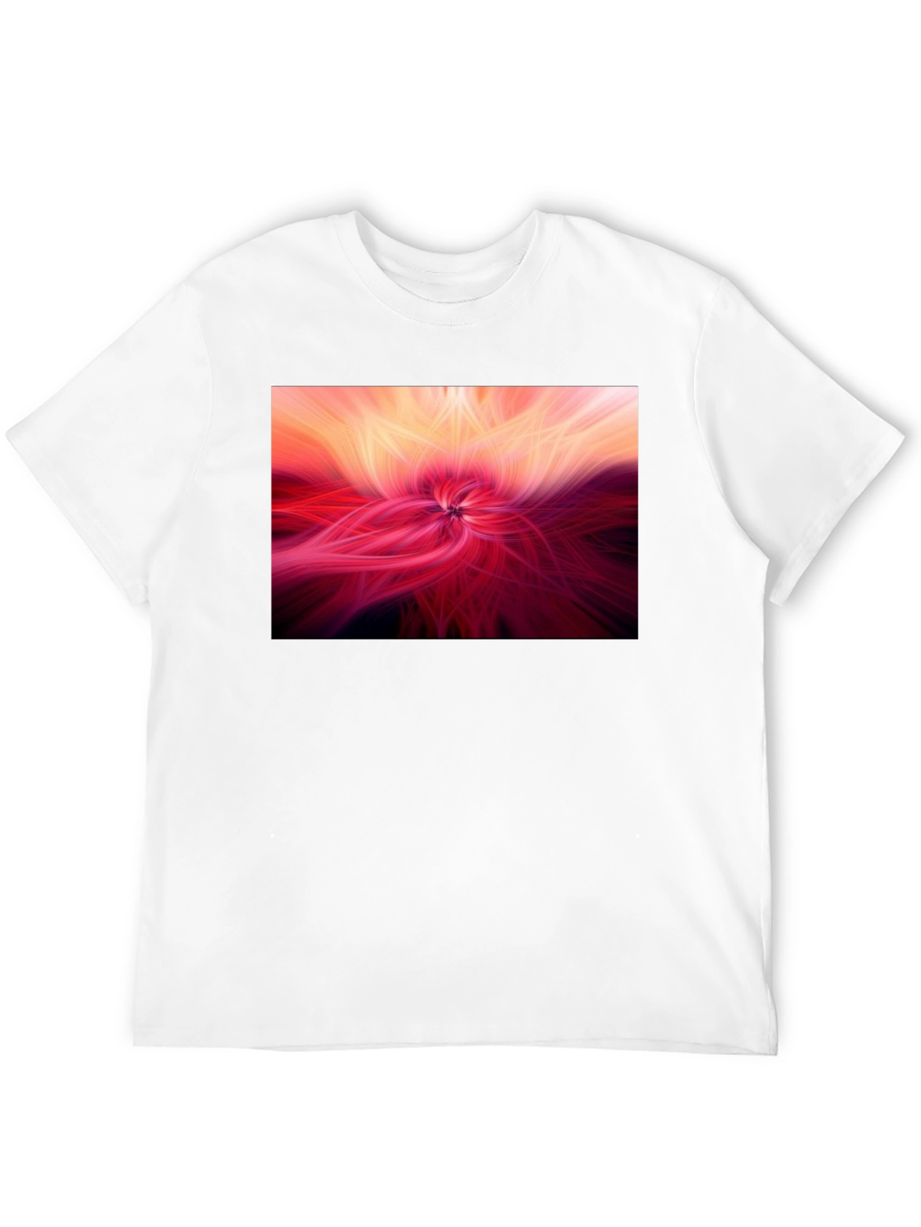 Abstract Swirl Graphic Tee - Modern Black T-Shirt
