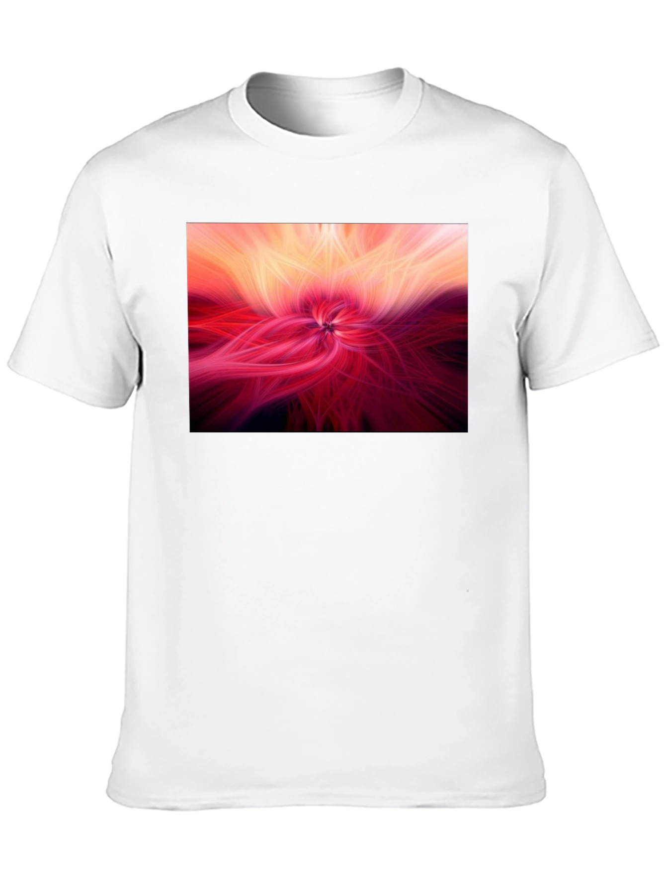 Abstract Swirl Graphic Tee - Modern Black T-Shirt