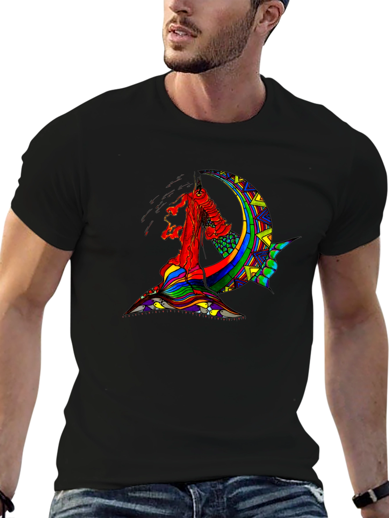 Vivid Dreamscape Graphic Tee